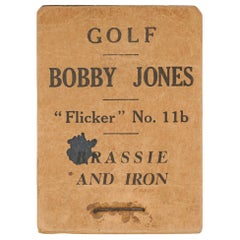 Antique Golf Flicker Book, Bobby Jones, Brassie and Iron