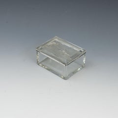 Vintage Golf Glass Box With Golfer, by Heinrich Hoffmann