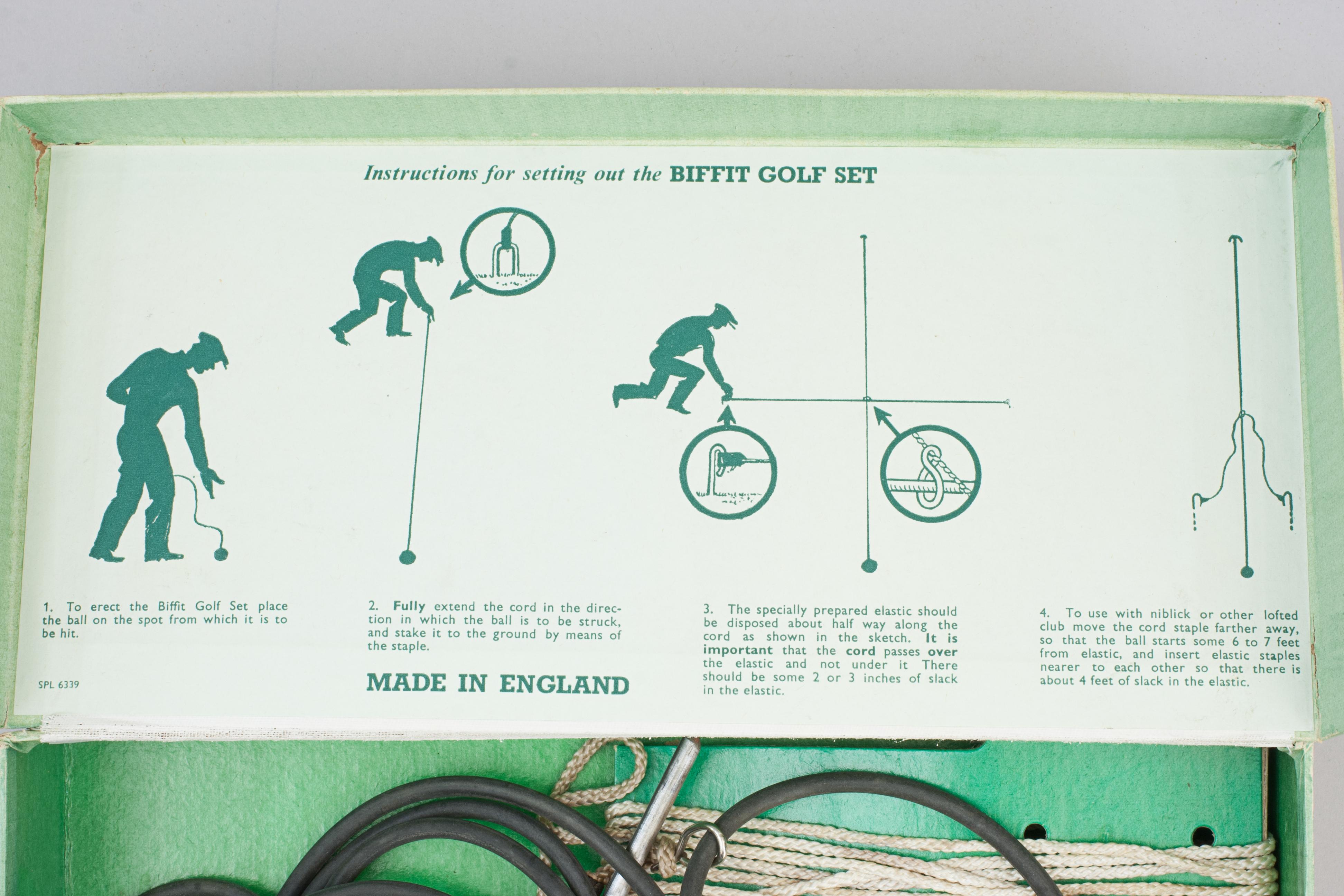 Rubber Vintage Golf Practice Aid, Biffit Golf Set. For Sale