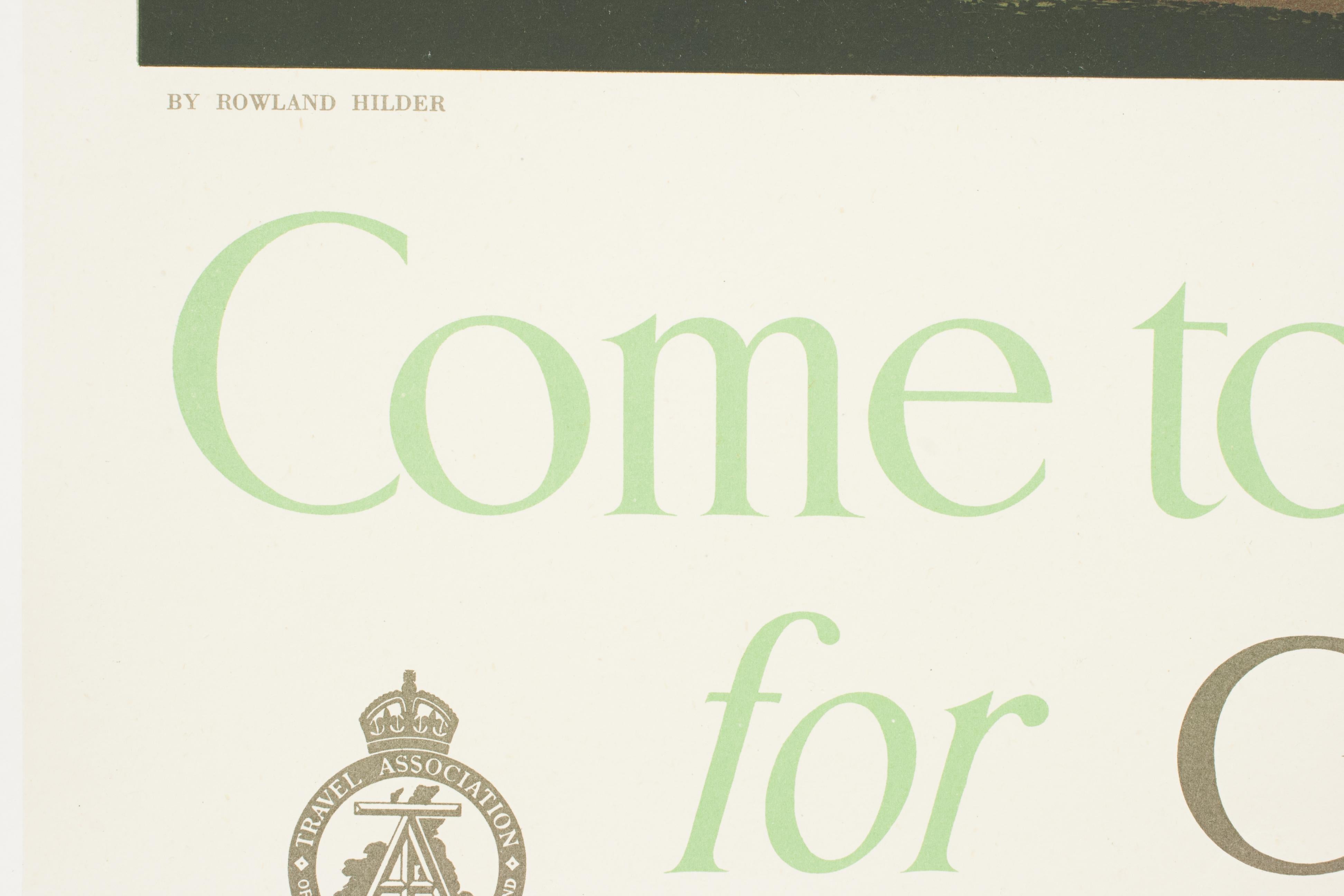 Vintage-Golfdruck „Come to Britain for Golf“ von Roland Hilder im Angebot 4
