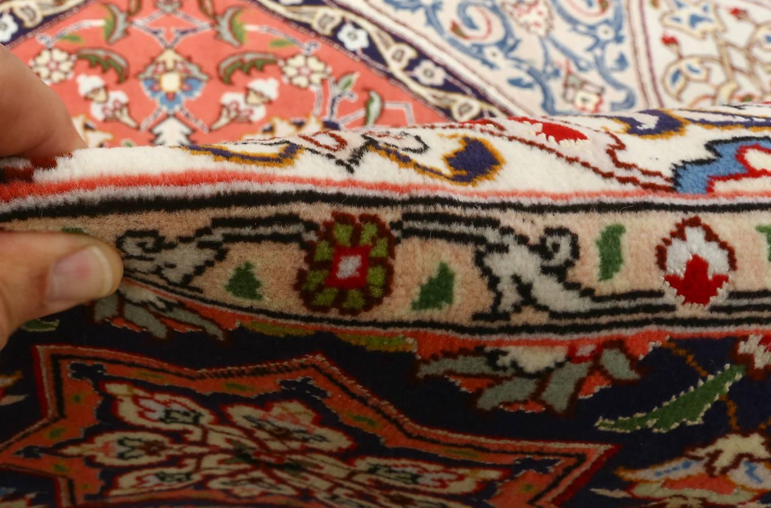 Vintage Gonbad Design Tabriz Persian Rug. Size 9 ft 8 in x 12 ft 11 in