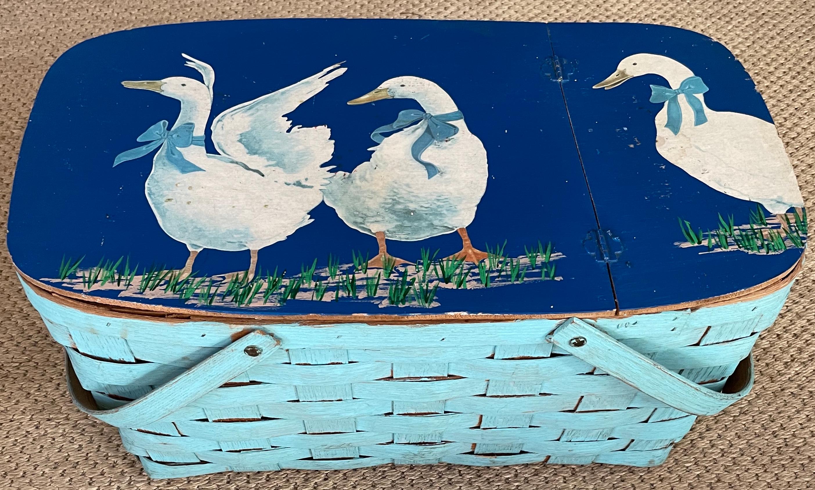 Vintage Goose Basket For Sale 3