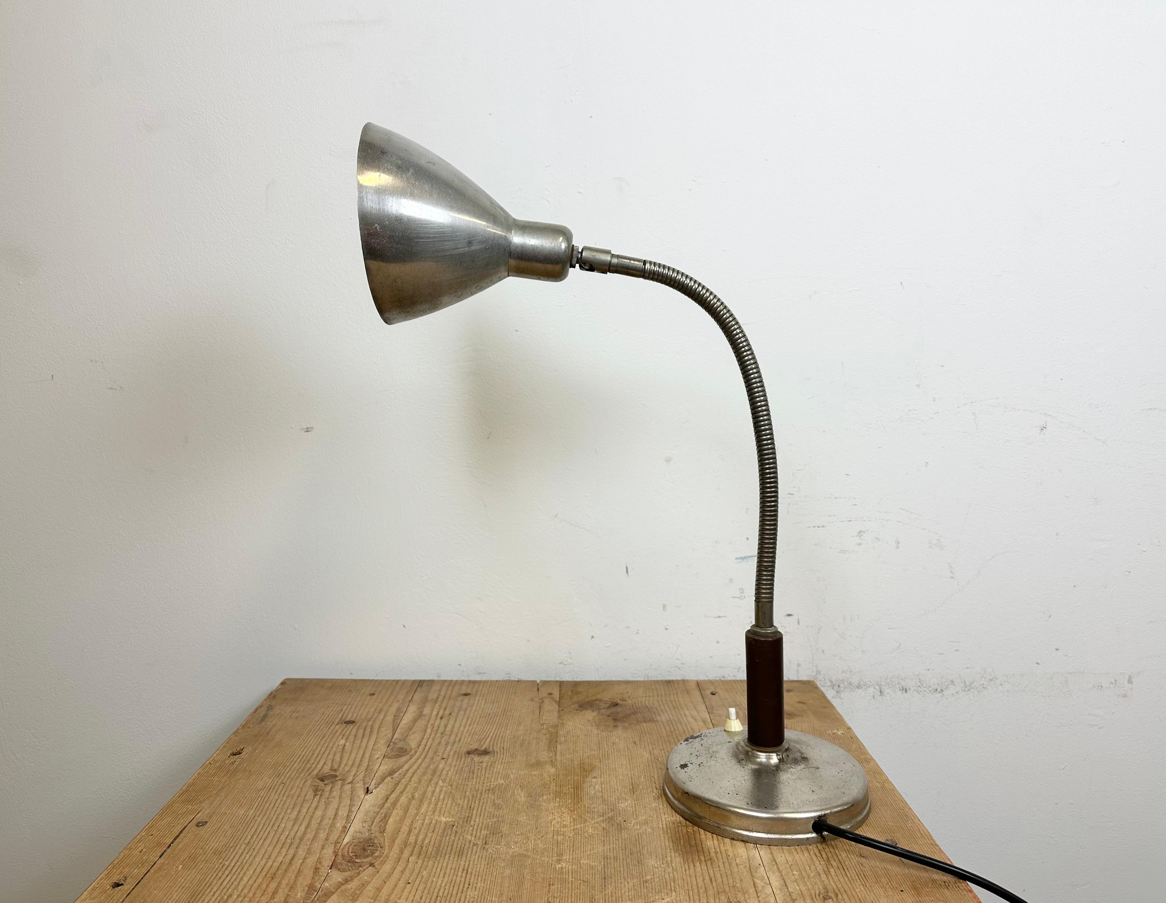 20th Century Vintage Gooseneck Table Lamp, 1950s For Sale