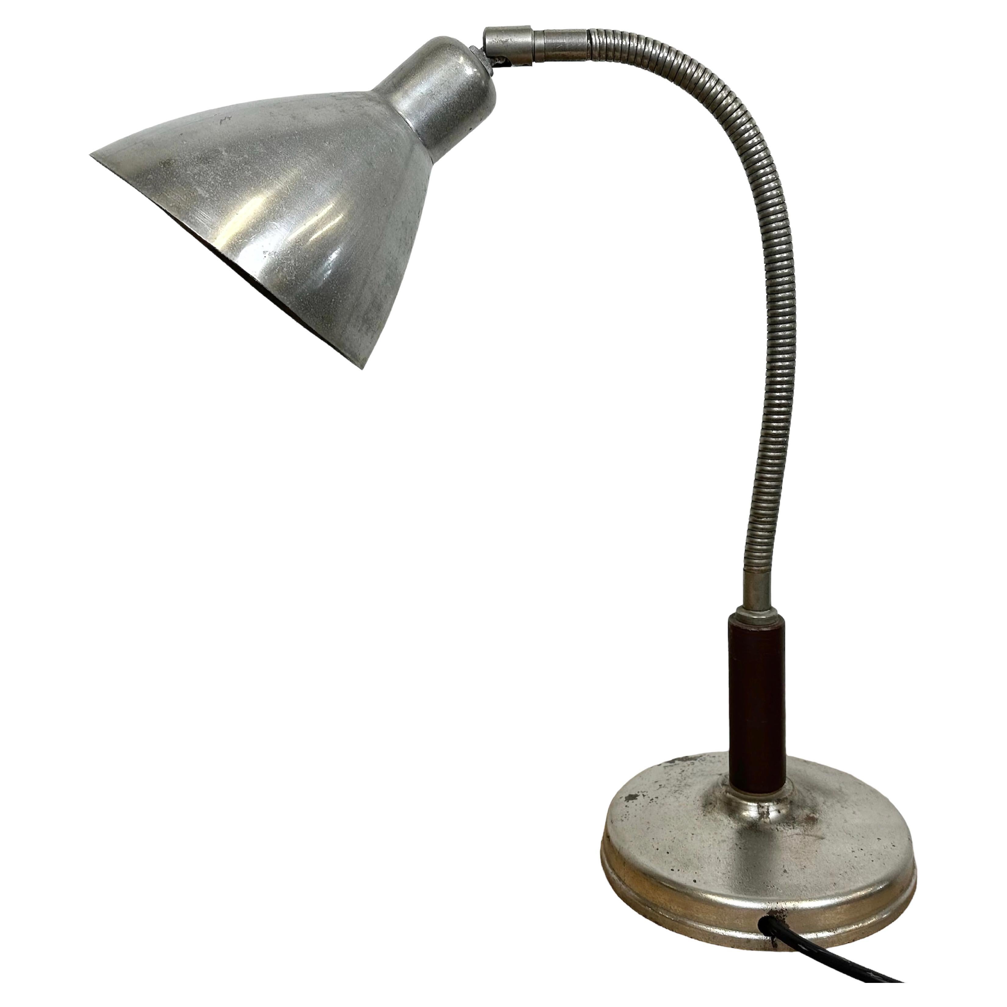 Vintage Gooseneck Table Lamp, 1950s For Sale