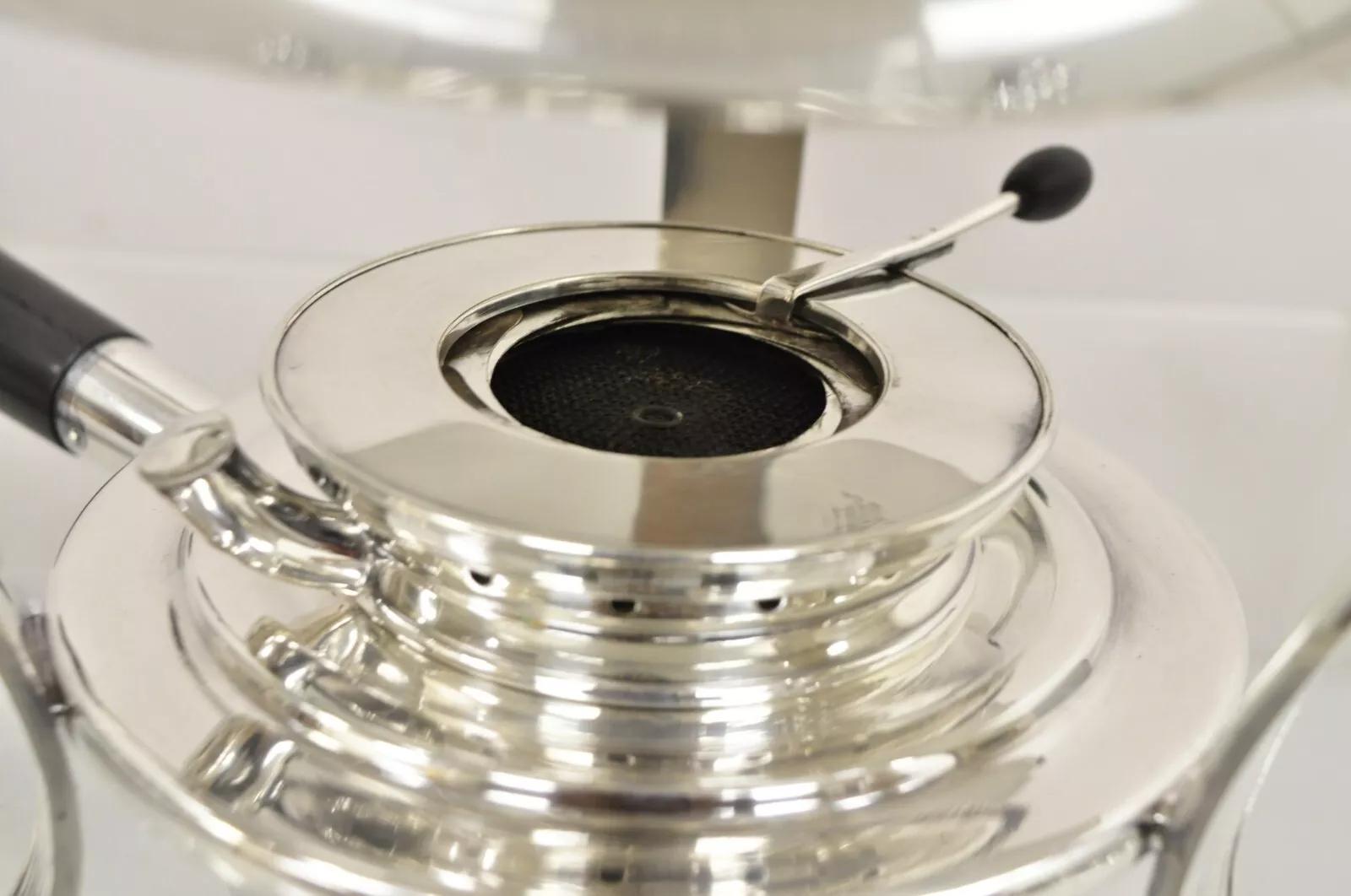 Alte Gorham CO. Englischer edwardianischer versilberter Kettenfuß mit Pfotenfuß, Warmer (Versilberung) im Angebot