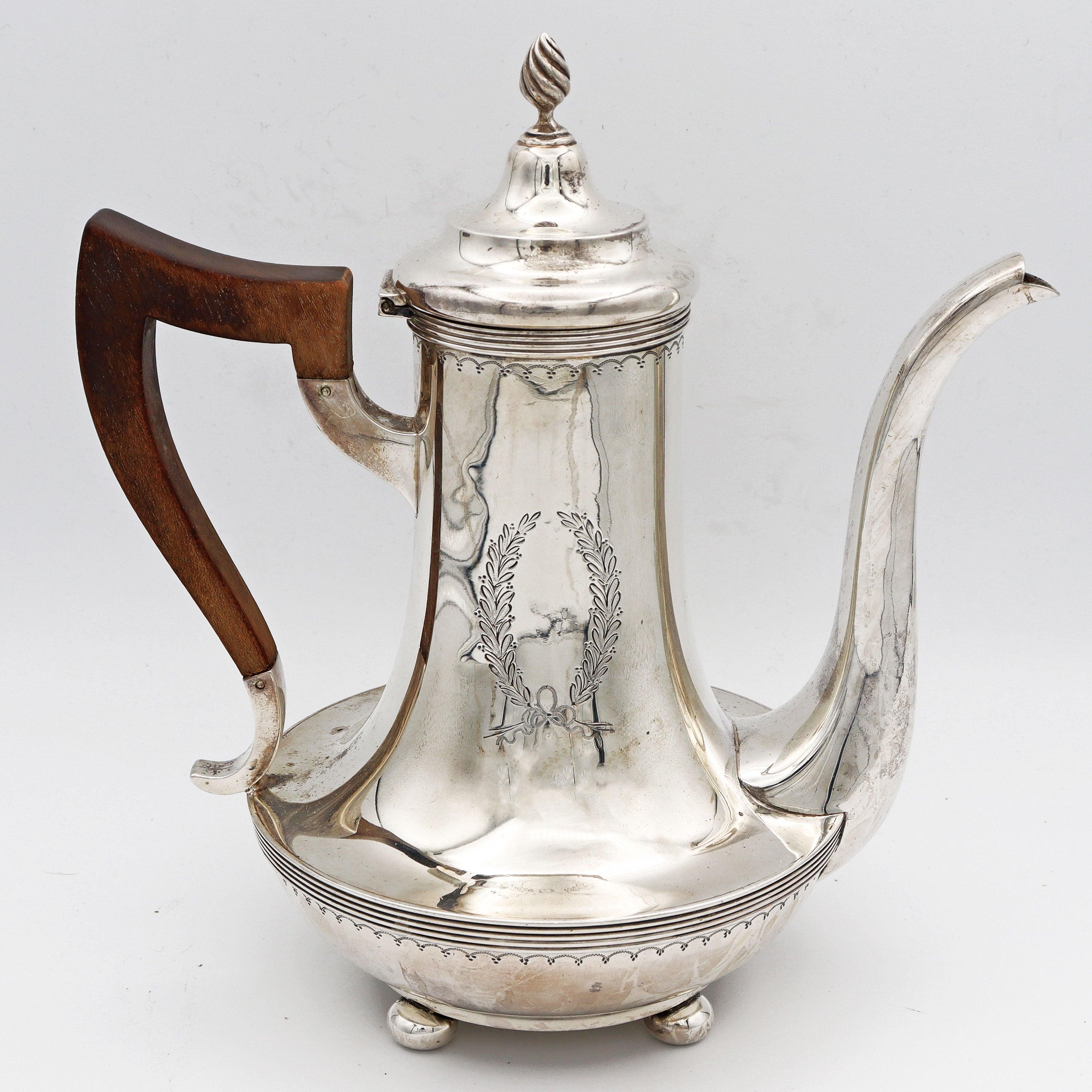 Vintage Gorham & Co Sterling Silver Manico in legno per tè/caffè NO MONO In condizioni buone in vendita a New York, NY