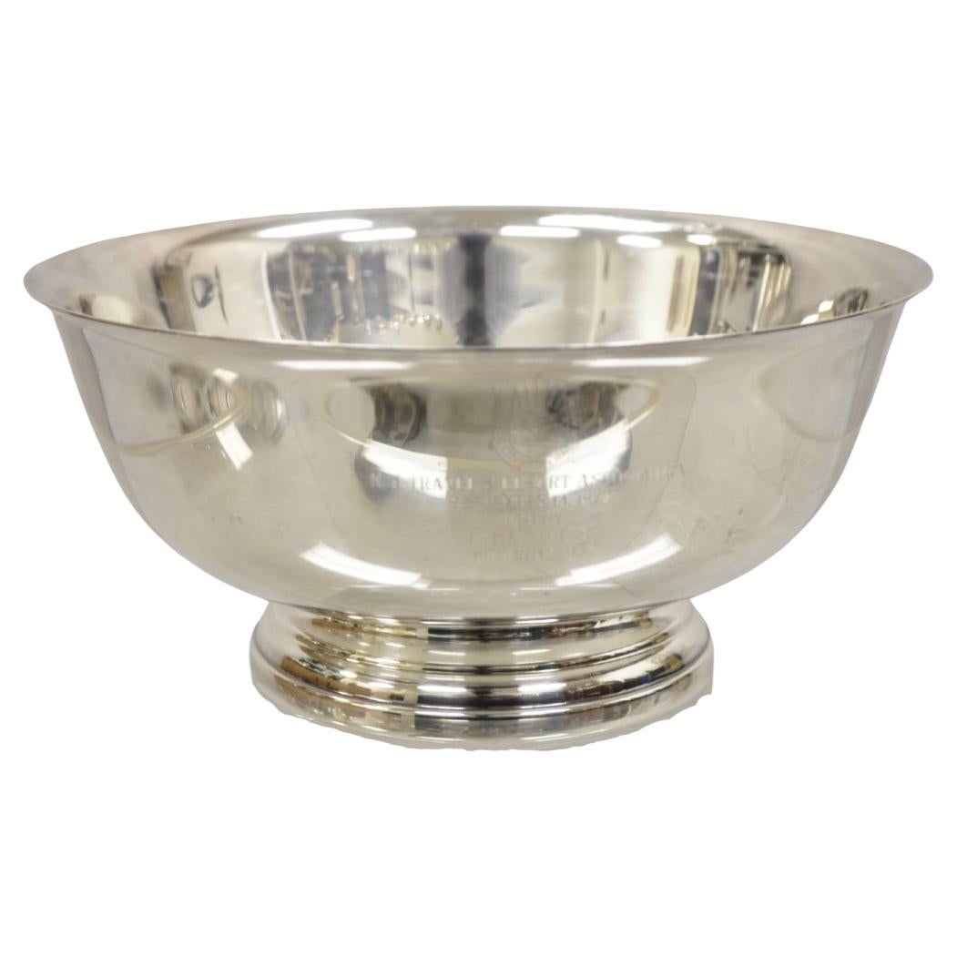 Vintage Gorham EP YC781 Silver Plated Atlantic City Racing Trophy Award Bowl For Sale