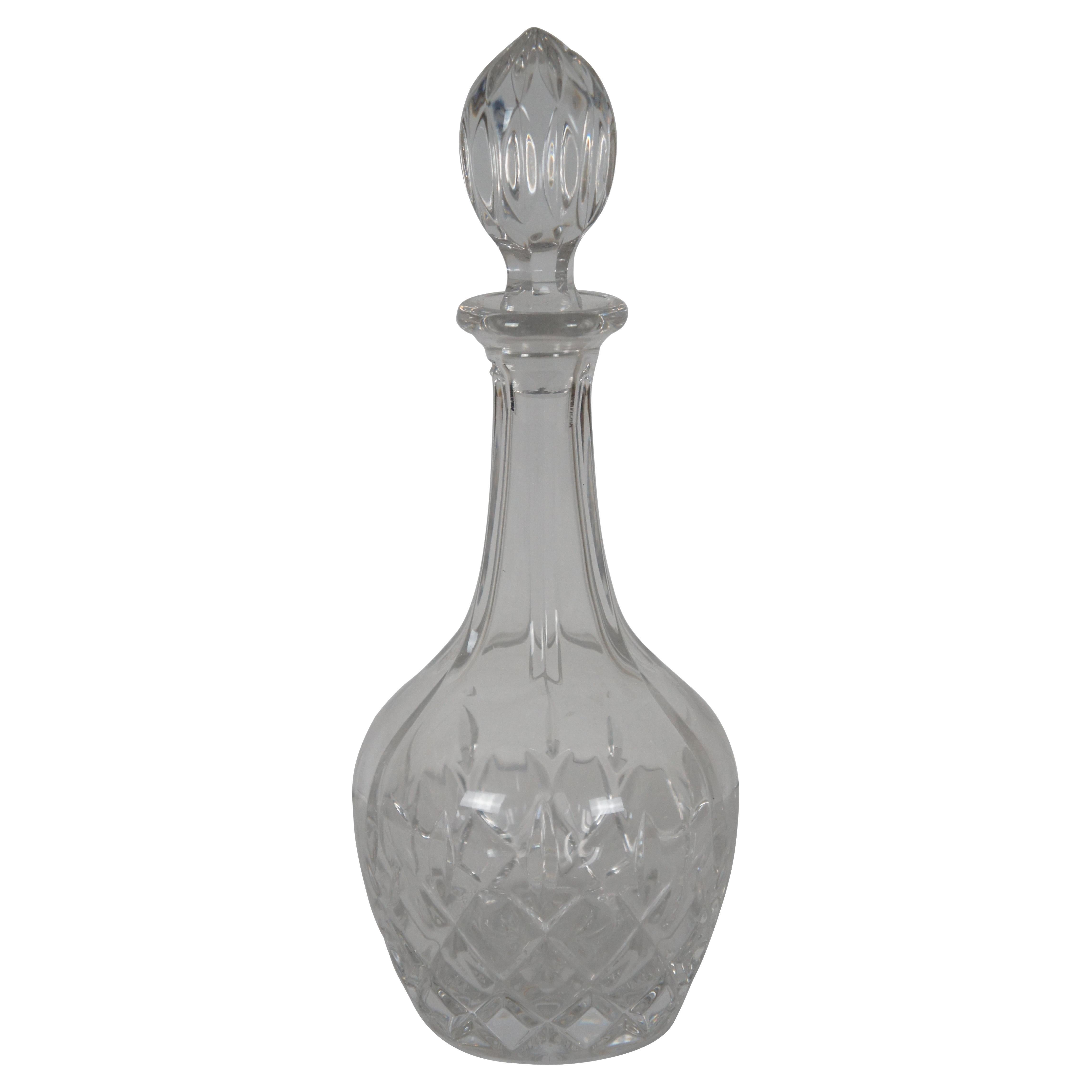 Vieux Gorham King Edward carafe à vin en cristal et bouchon Barware Spirits en vente