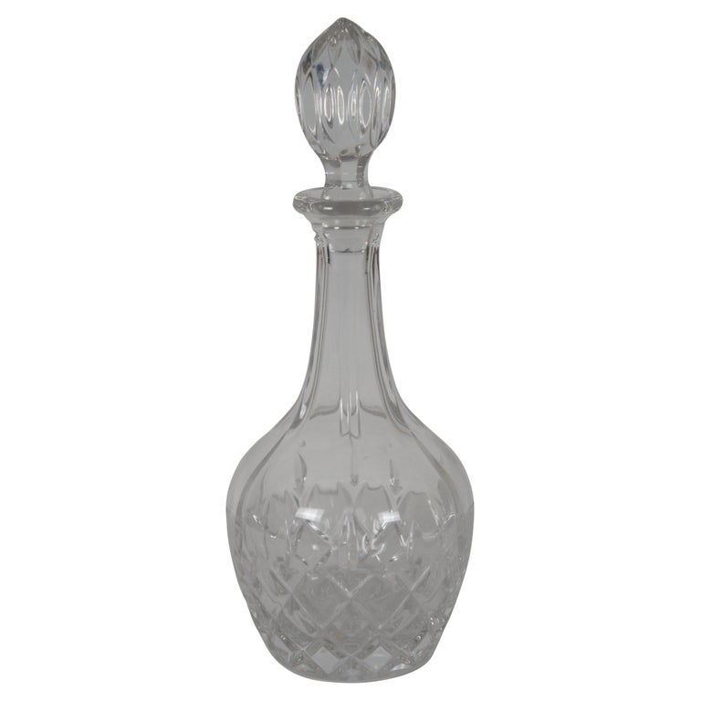 Vintage Gorham King Edward Cut Crystal Wine Decanter and Stopper