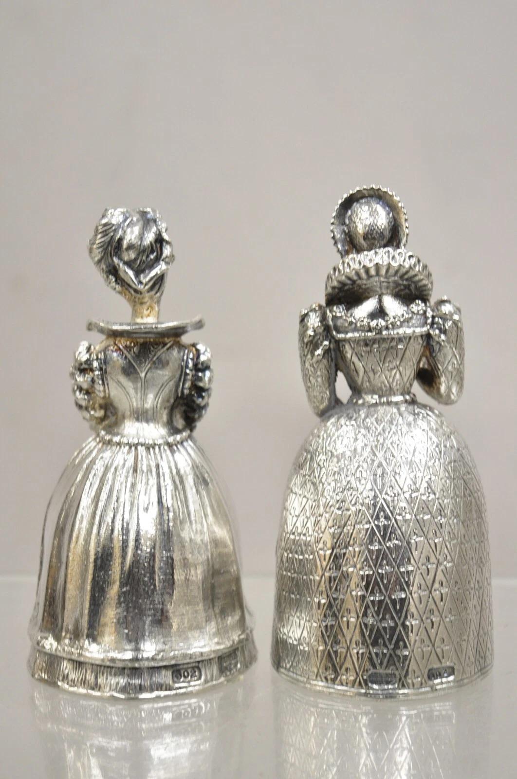Vintage Gorham Silver Plated Bronze Bells Women Who Changed History - Set of 6 For Sale 7
