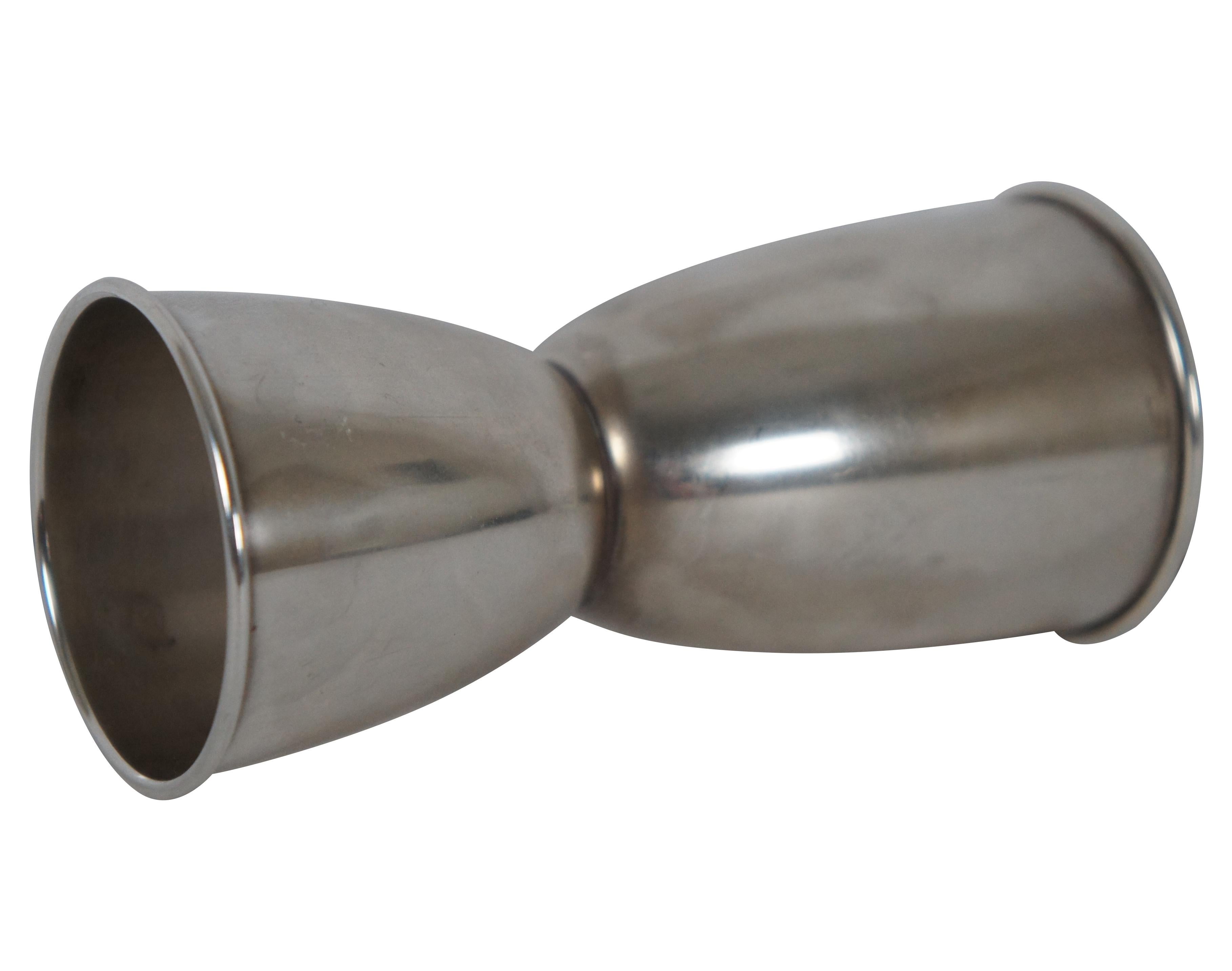Vintage Gorham Sterling Silver 339 Double Jigger Bar Cocktail Shot Measure 38g In Good Condition In Dayton, OH