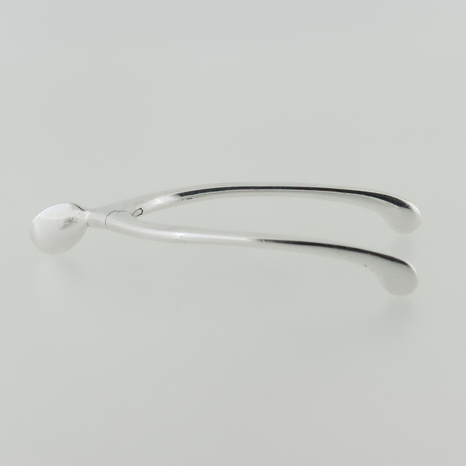 Vintage Gorham Sterling Silver Figural Wishbone Sugar Tongs For Sale 4