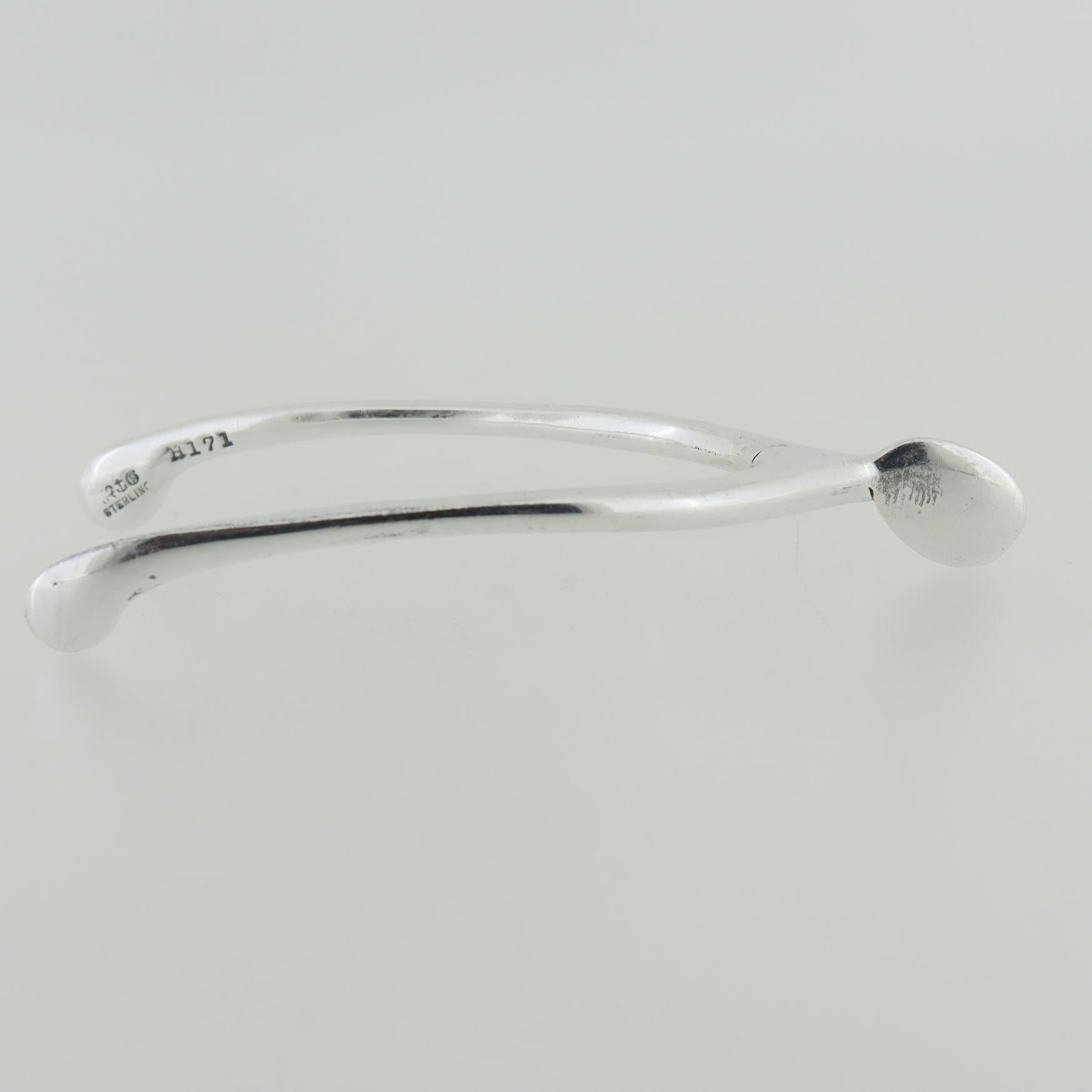 20th Century Vintage Gorham Sterling Silver Figural Wishbone Sugar Tongs For Sale