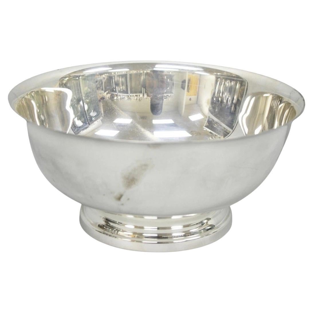 Vintage Gorham YC 781 Silver Plated 9" Round Modern Serving Bowl