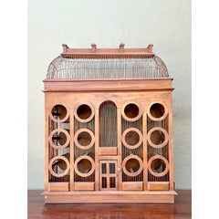 Vintage Gothic Bird Cage Wine Rack