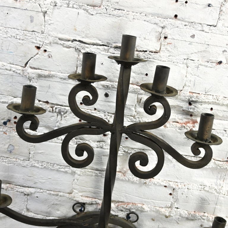 Portacandele naturale in legno vintage realizzato con fette di tronco