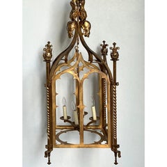 Vintage gotische vergoldete Laterne