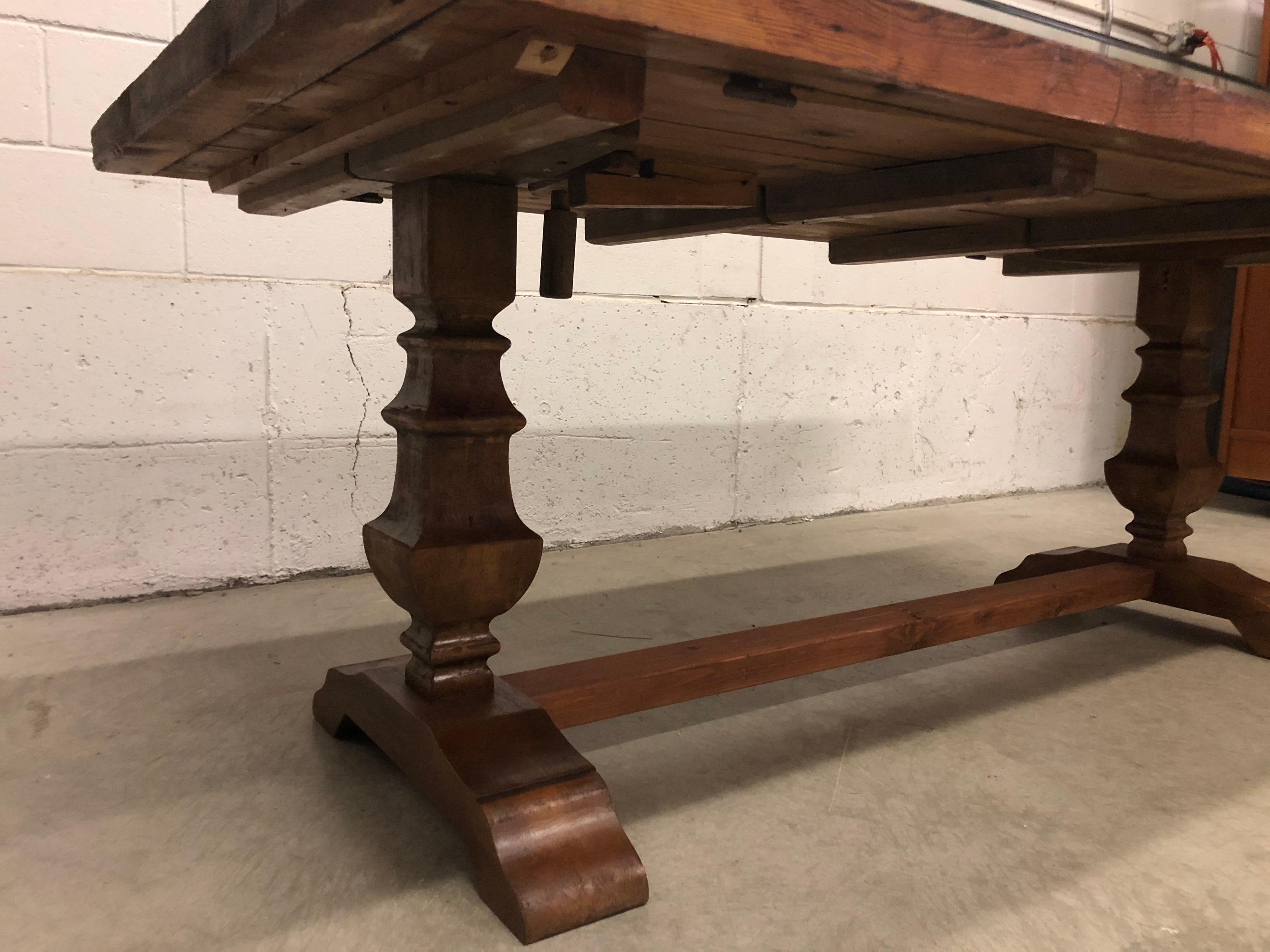 old door dining table