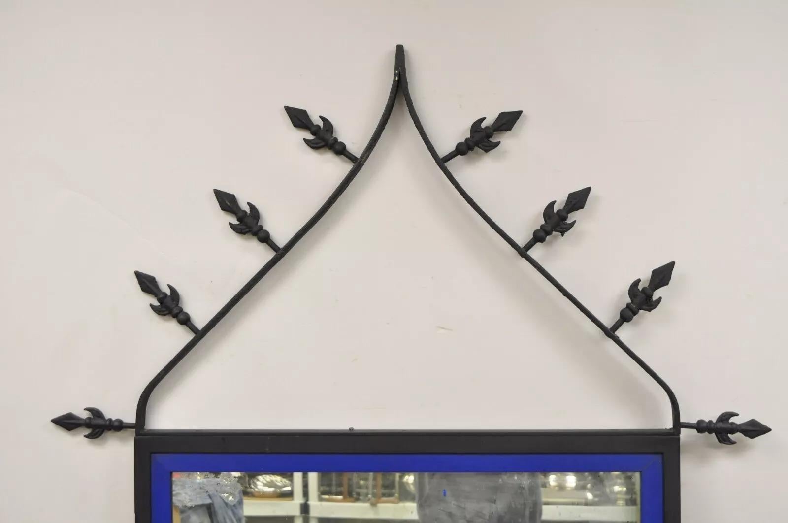 Unknown Vintage Gothic Renaissance Large Wrought Iron Metal Arched 