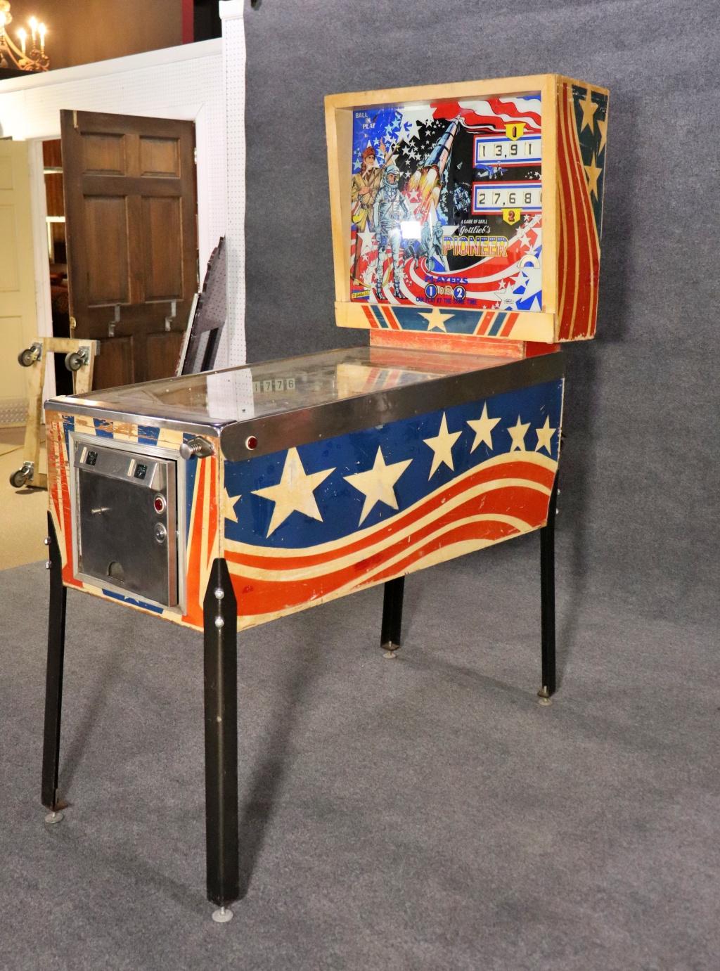 American Classical Vintage Gottlieb Pioneer Pinball Machine 