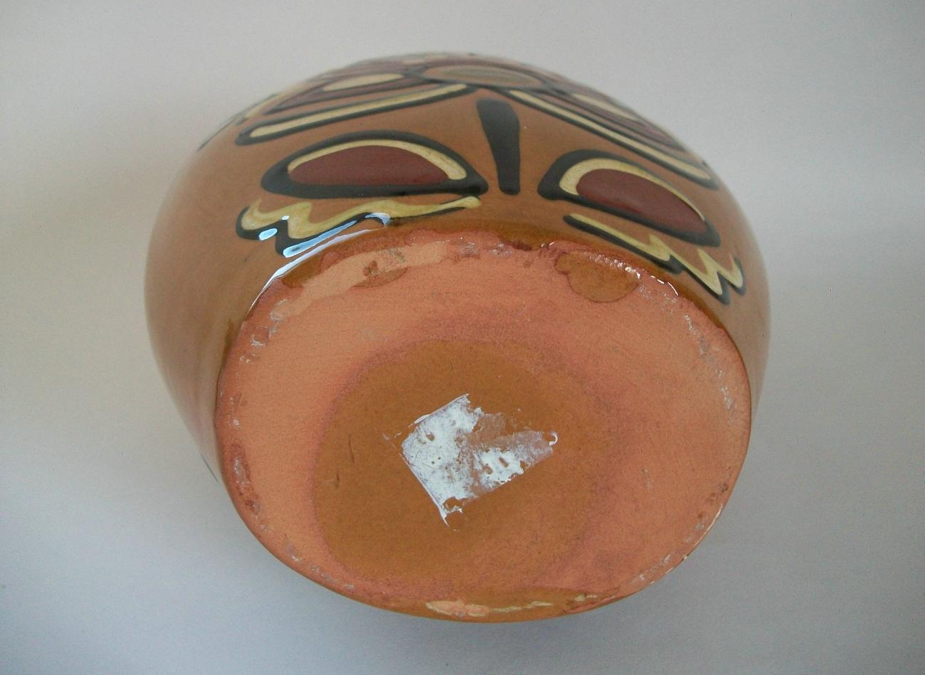 Pichet en poterie de Gouda vintage avec bouchon, peint à la main, Hollande, 20ème siècle en vente 3