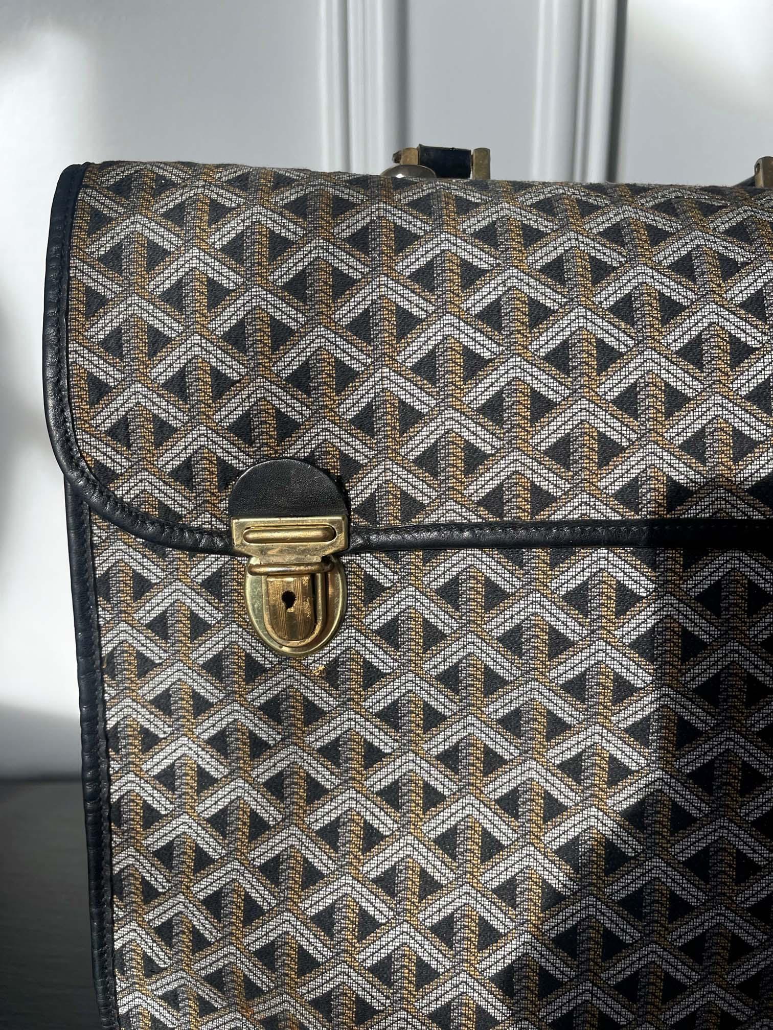 Brass Vintage Goyard Crossbody Steamer Bag For Sale