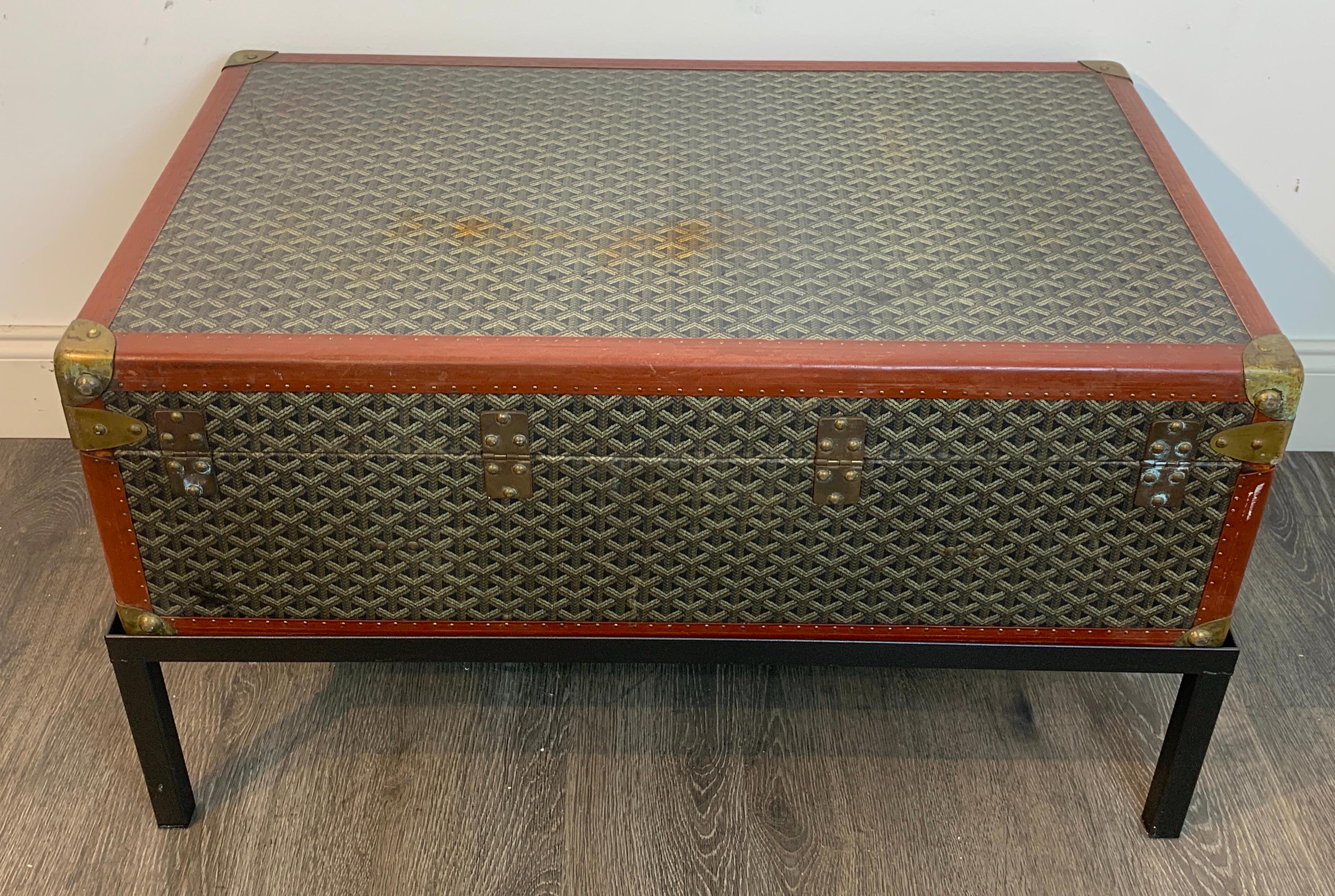 vintage goyard trunk