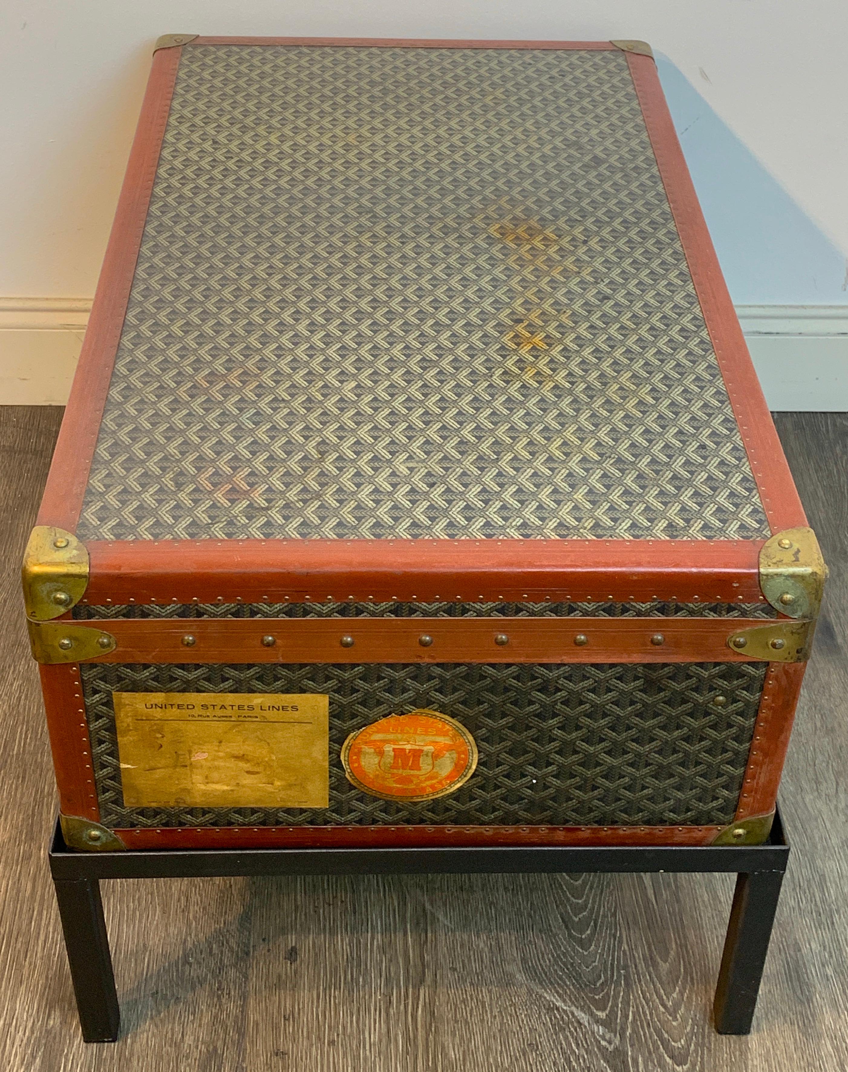goyard vintage trunk
