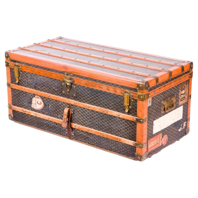 Goyard Suitcase, Goyard Steamer Trunk For Sale at 1stDibs