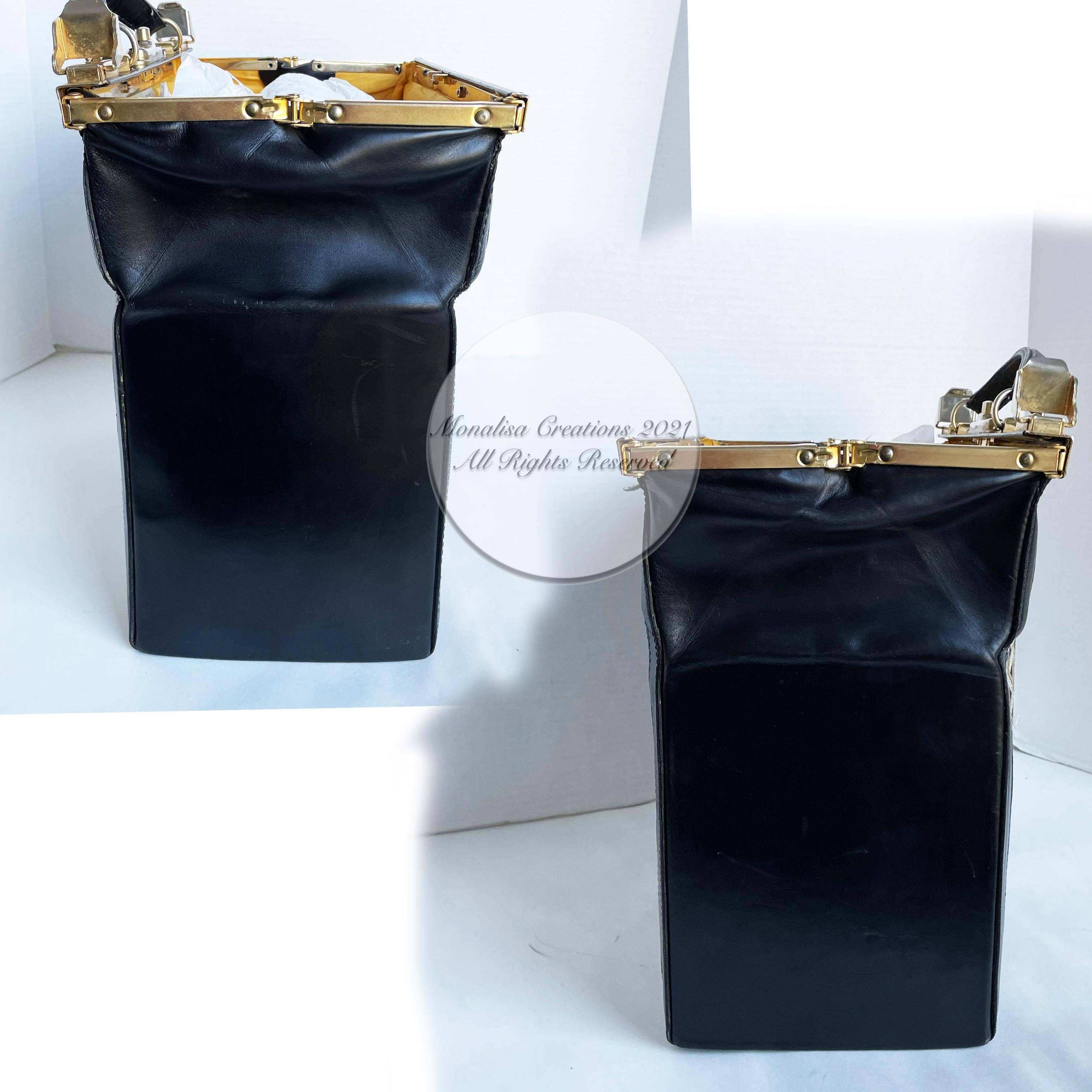 Vintage Goyard Maletín Tren Vanity Gladstone Bolsa Viaje Carry On Años 50 Raro 1