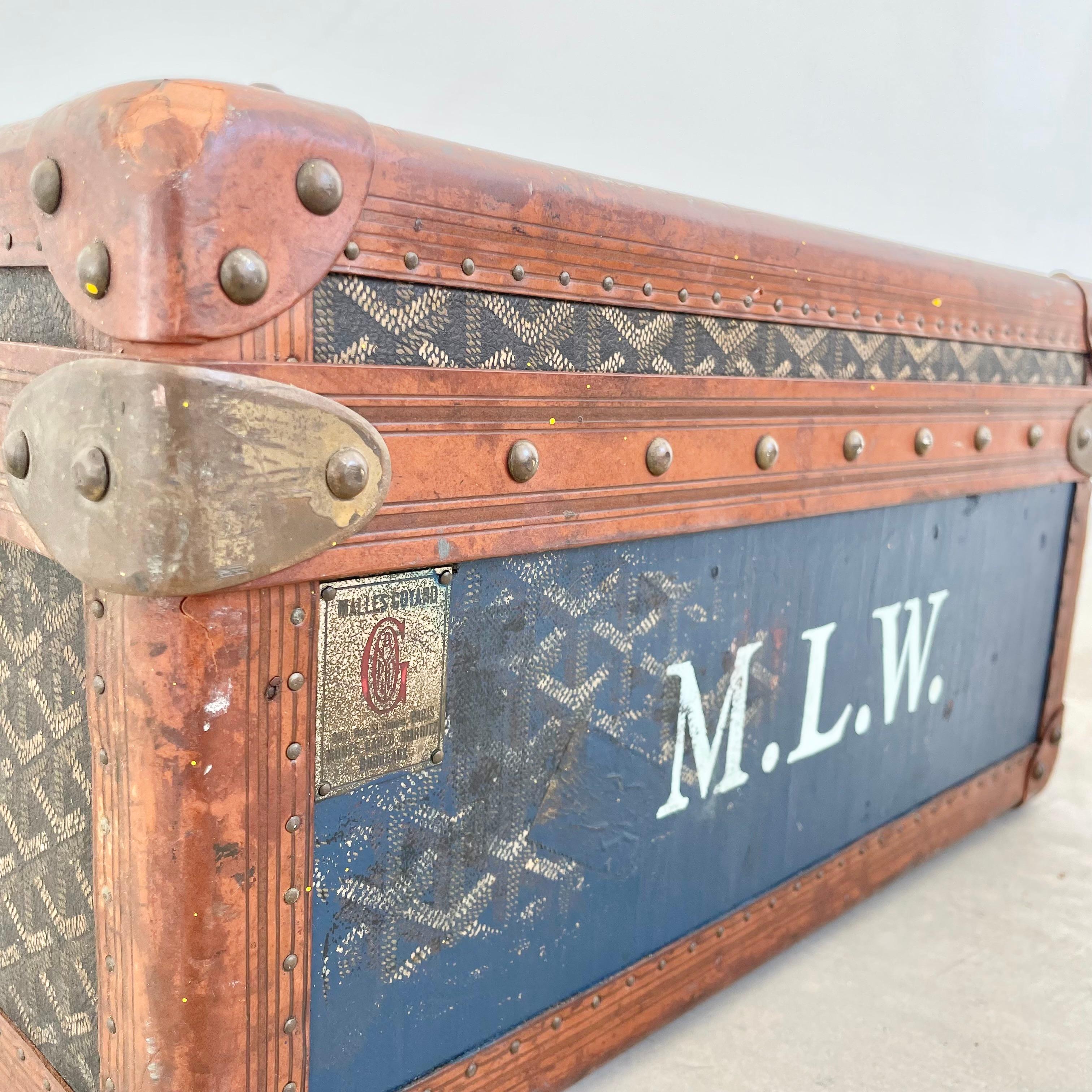 Vintage Goyard Trunk For Sale 5