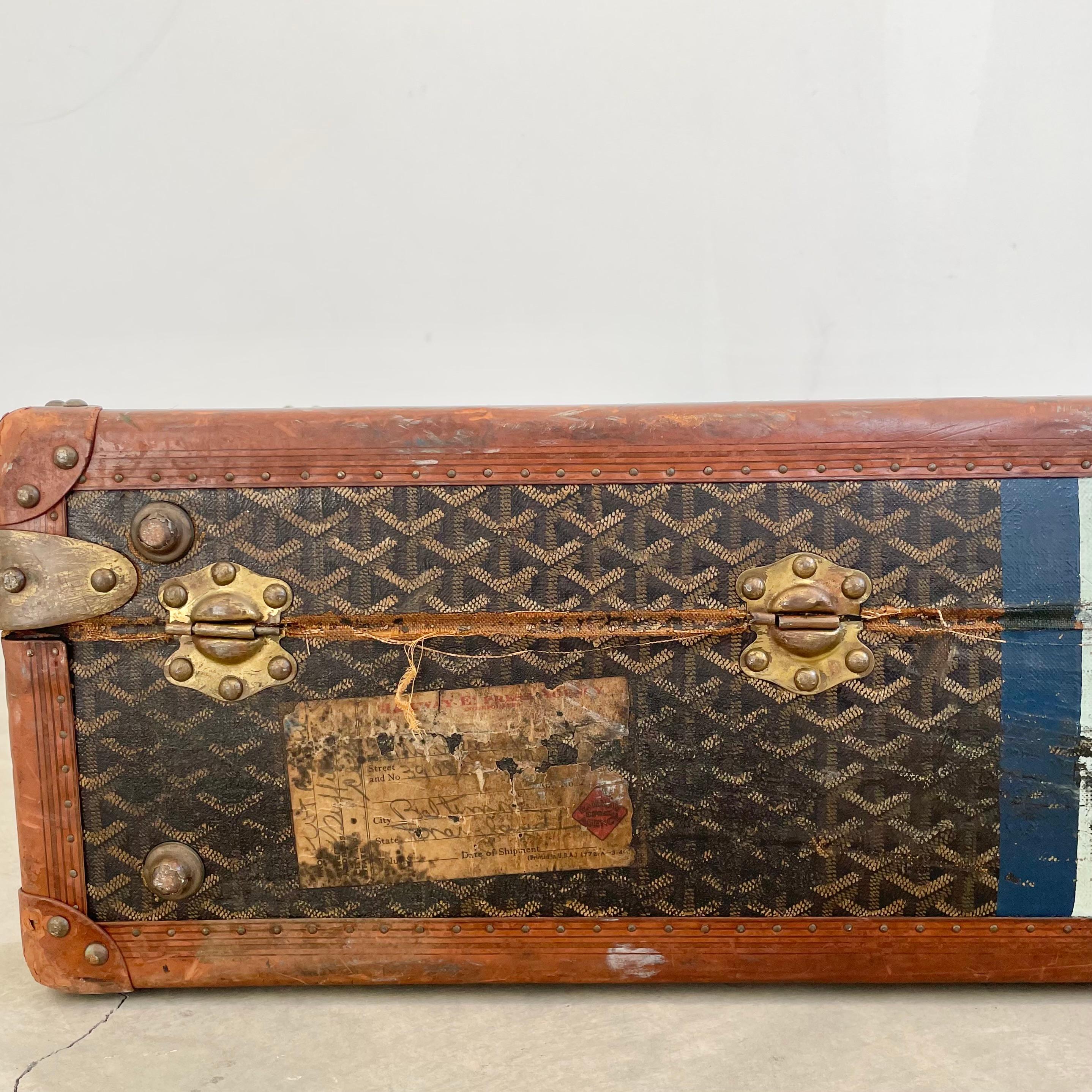Vintage Goyard Trunk For Sale 7
