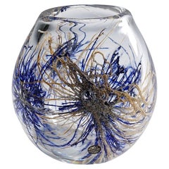 Vintage Graal Artglass Vase by Goran Stroemgren for Art Glassworks Urshult Swede