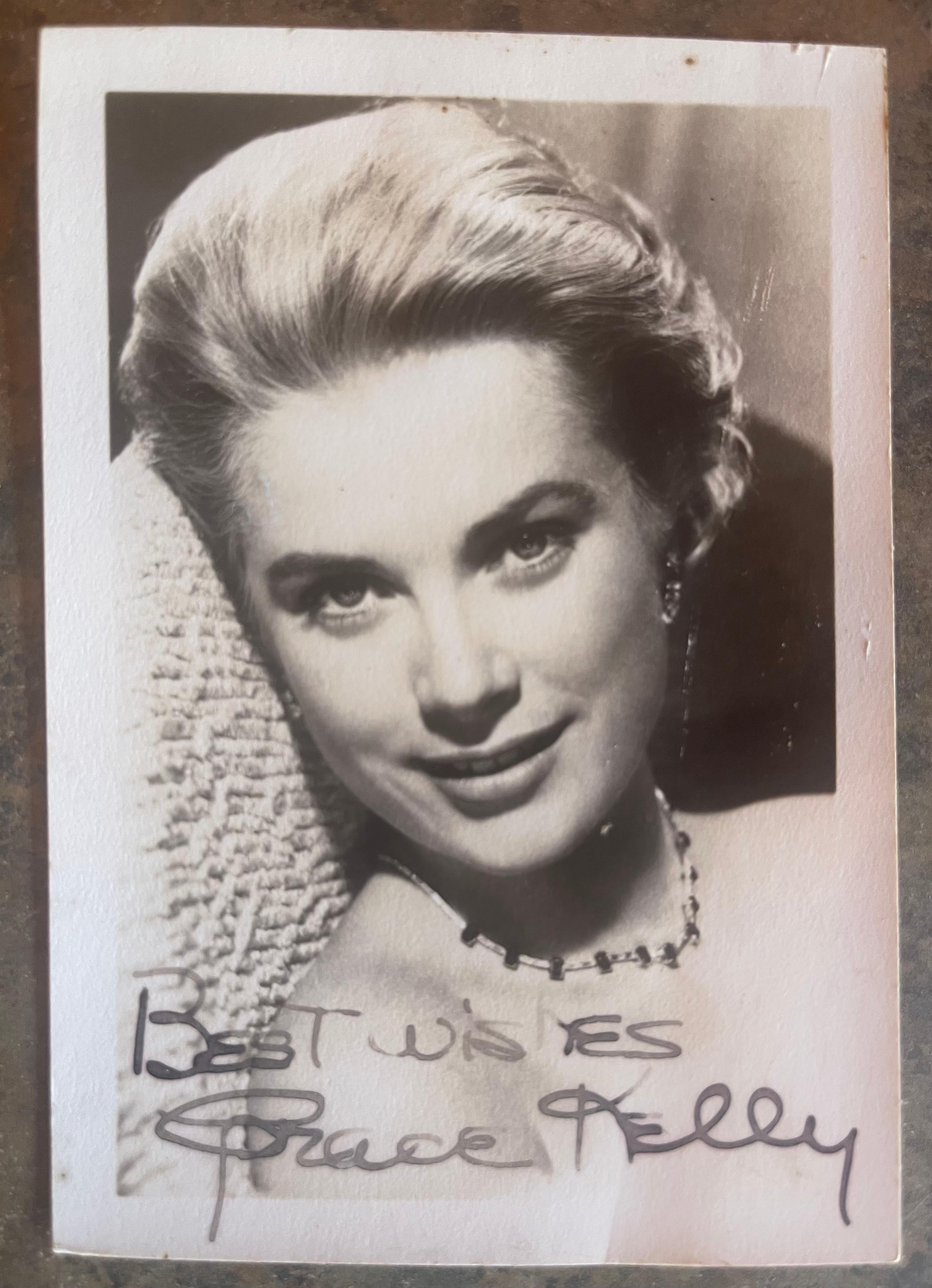American Vintage Grace Kelly Signed Photograph