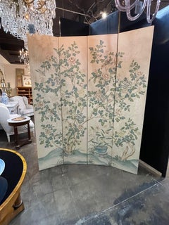 Vintage Gracie 4 Panel Screen