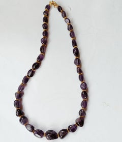 Vintage Abgestufte Amethyst-Halskette