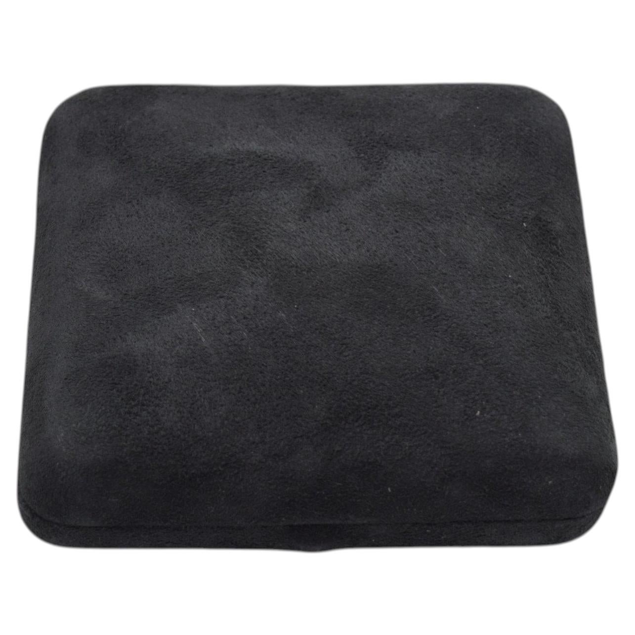 Vintage Graff London Black Leather Jewellery Box, Circa 1970s to 1990s