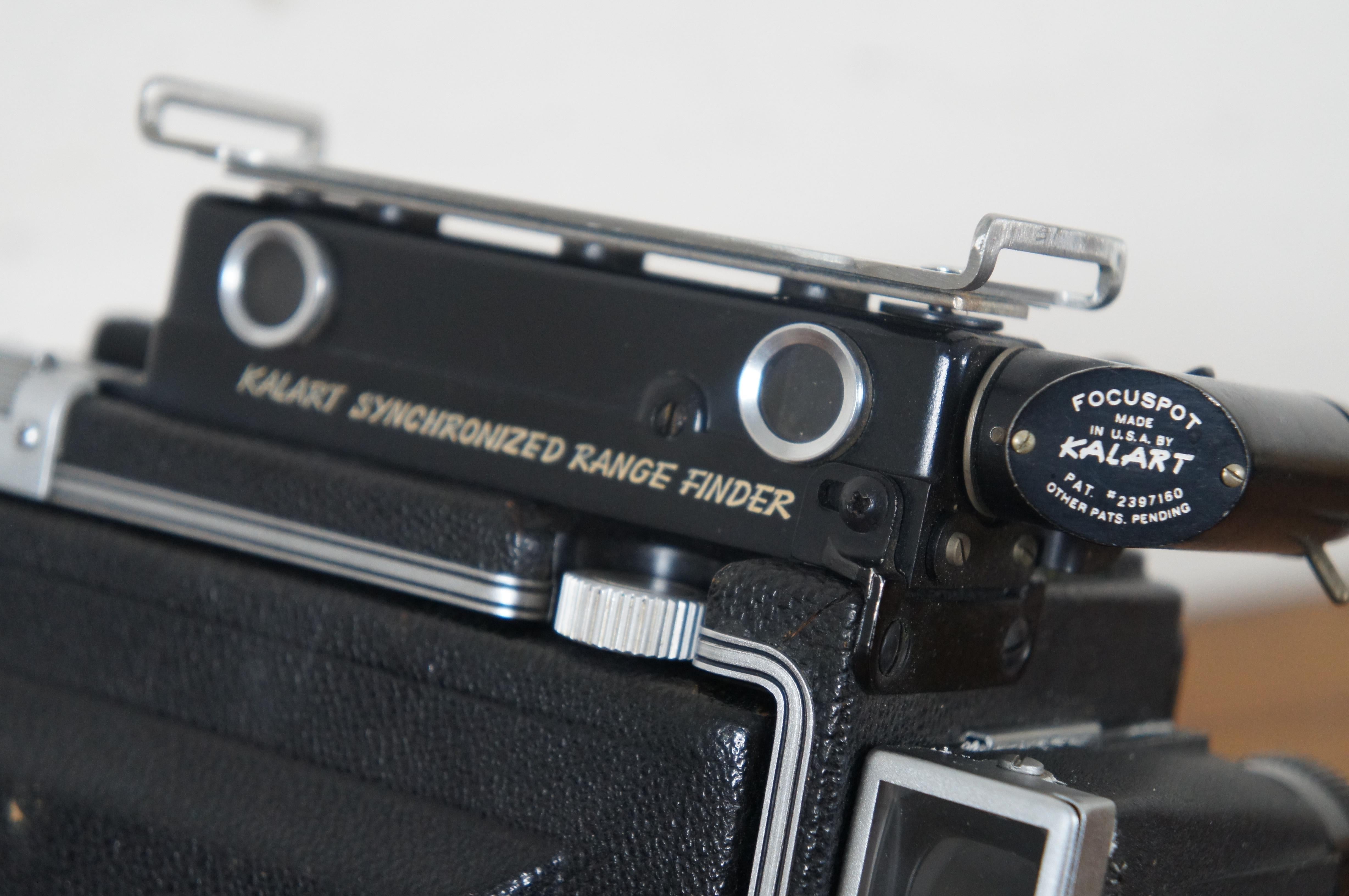 Vintage Graflex Speed Graphic Kodak Ektar Camera Len & Case 105mm f/3.7 7