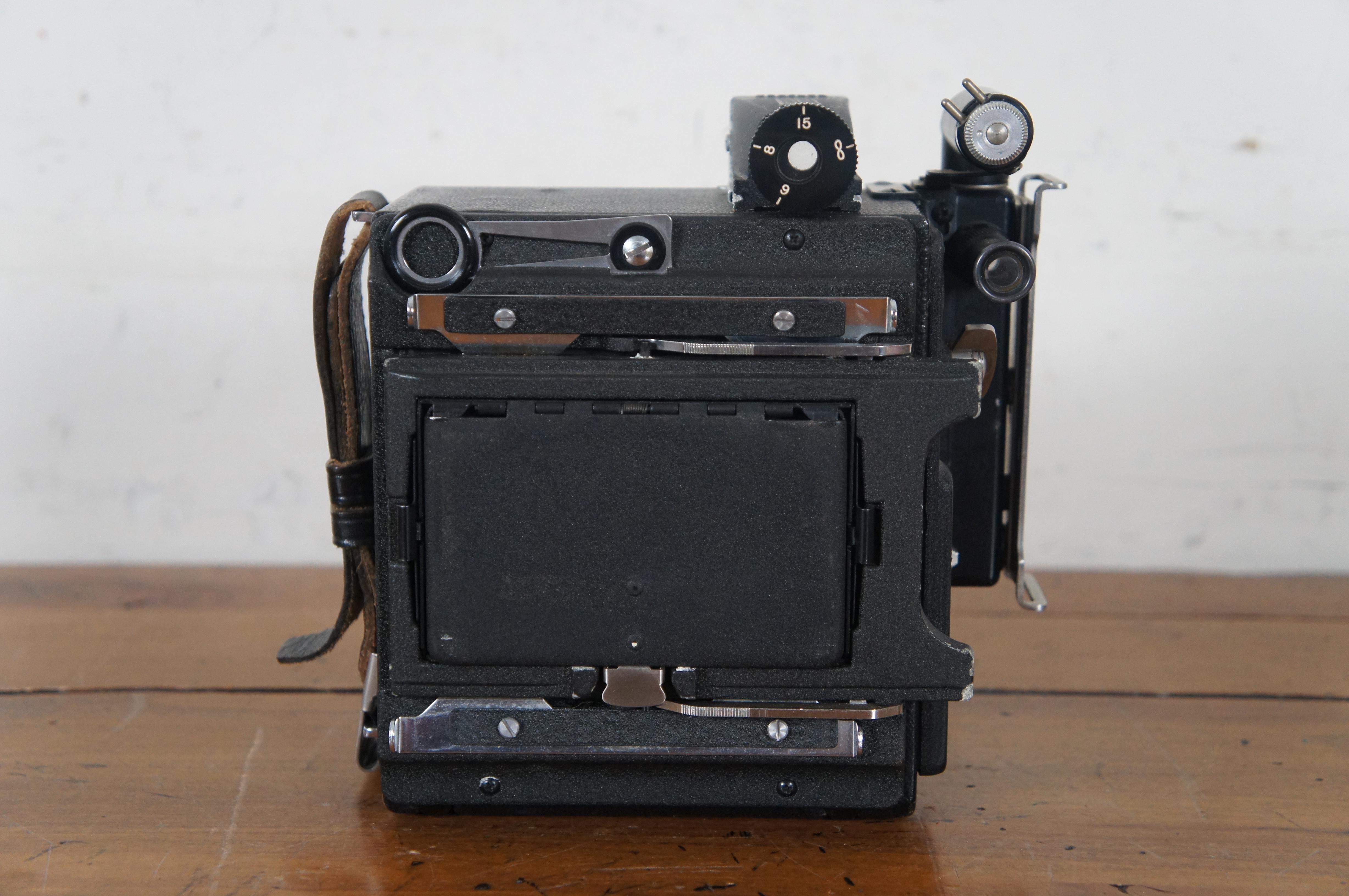 20th Century Vintage Graflex Speed Graphic Kodak Ektar Camera Len & Case 105mm f/3.7
