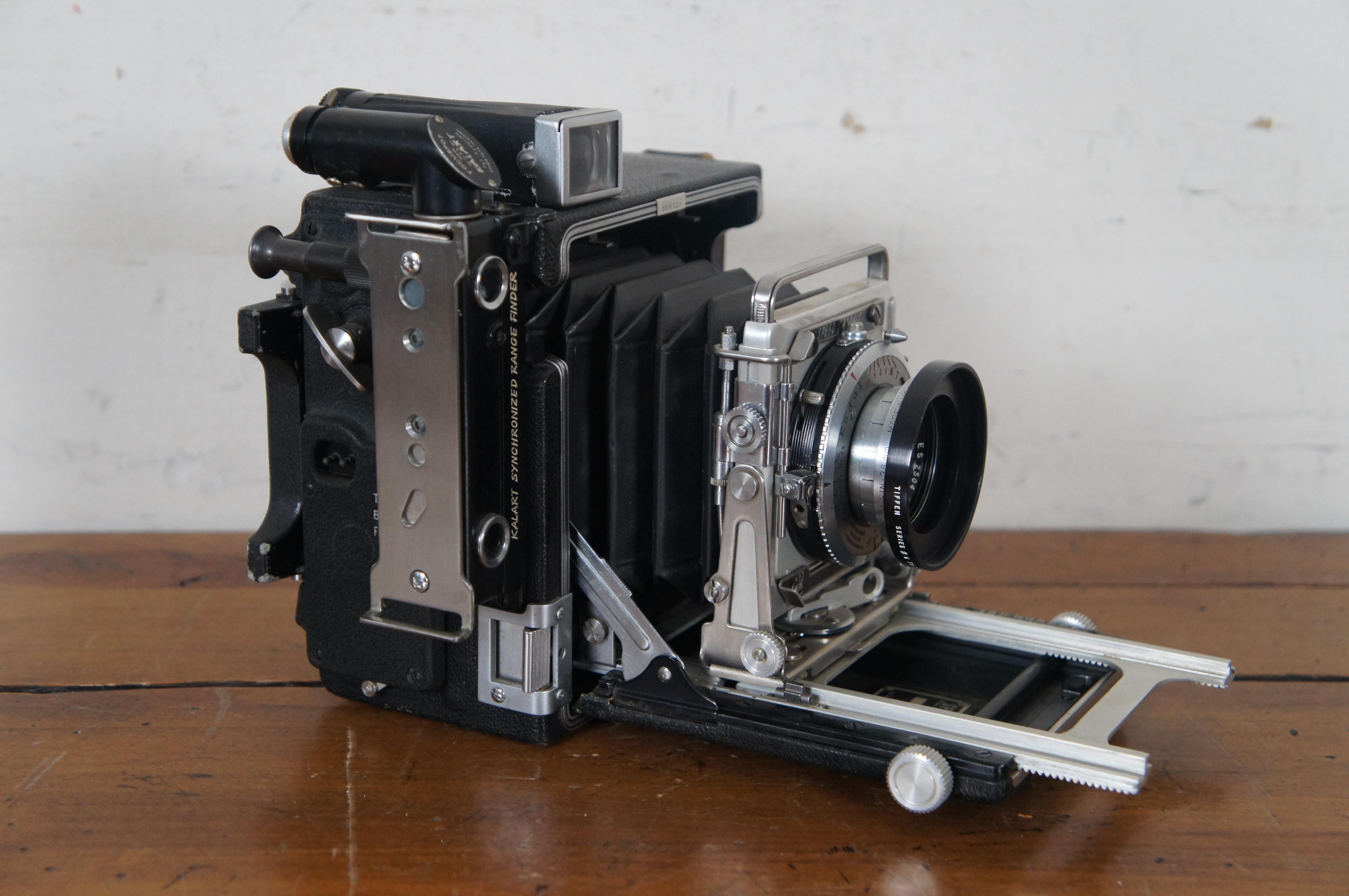 Vintage Graflex Speed Graphic Kodak Ektar Camera Len & Case 105mm f/3.7 4