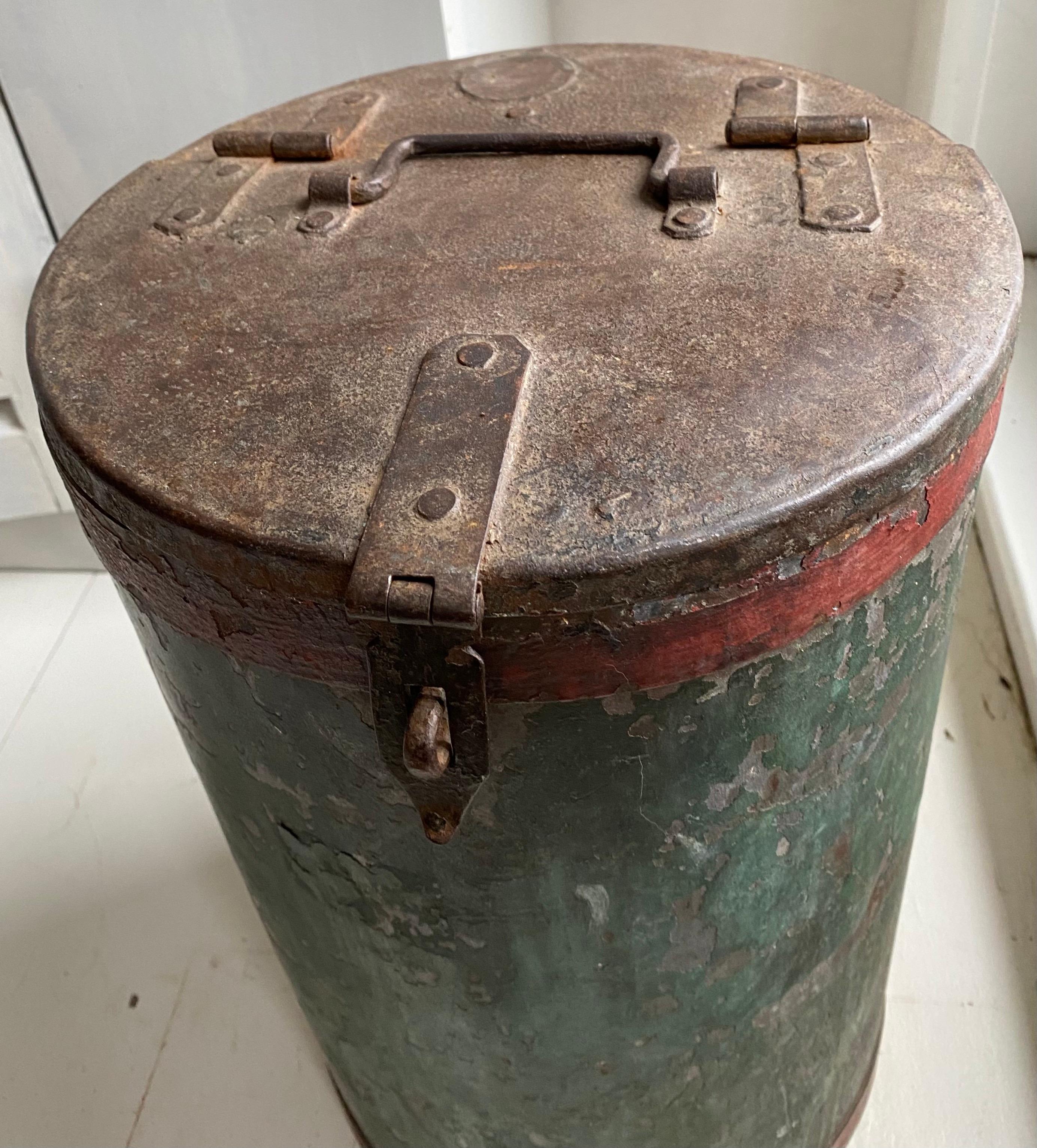 Anglo-Indian Vintage Grain Container from India For Sale