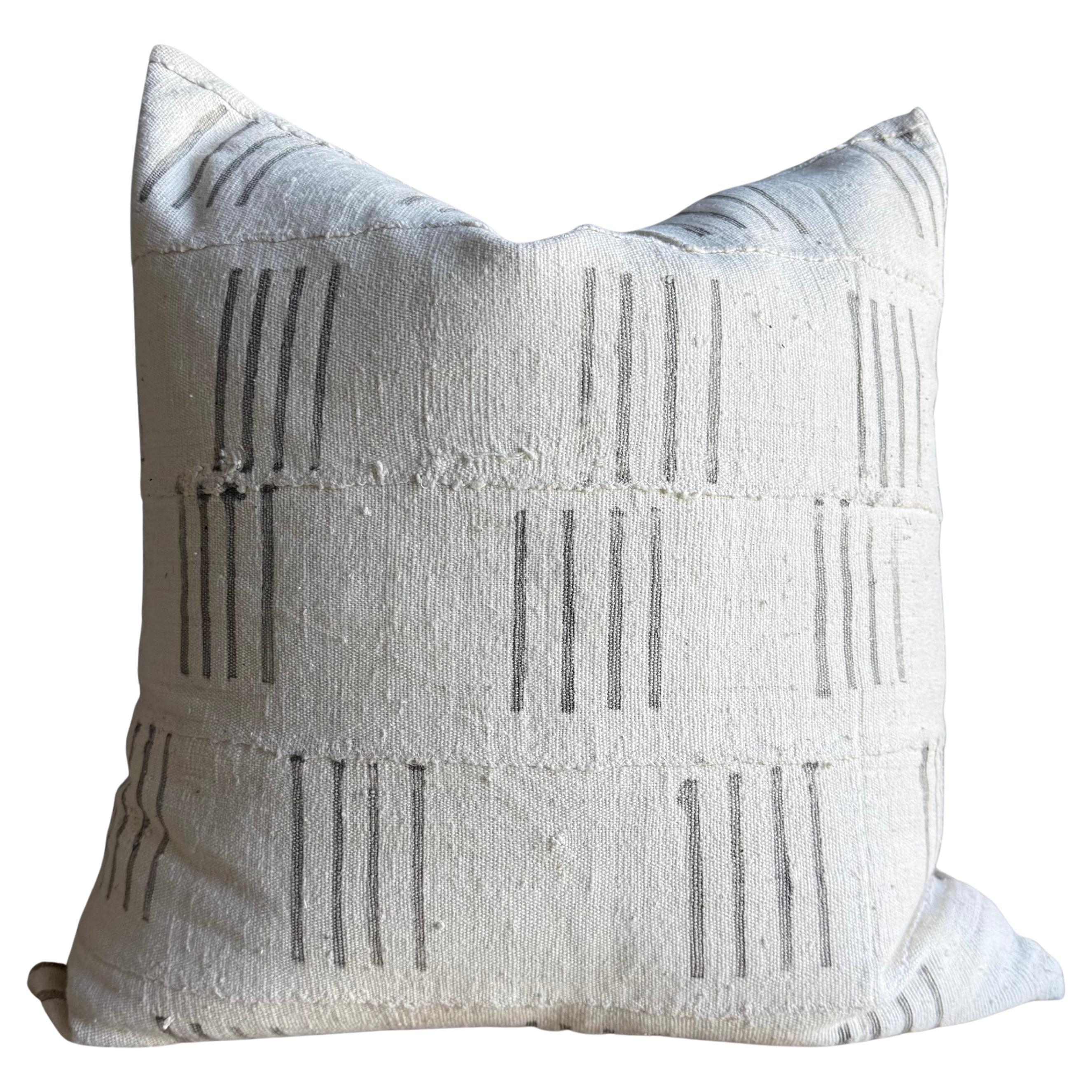 Vintage Grainsack Pillow with Stripes