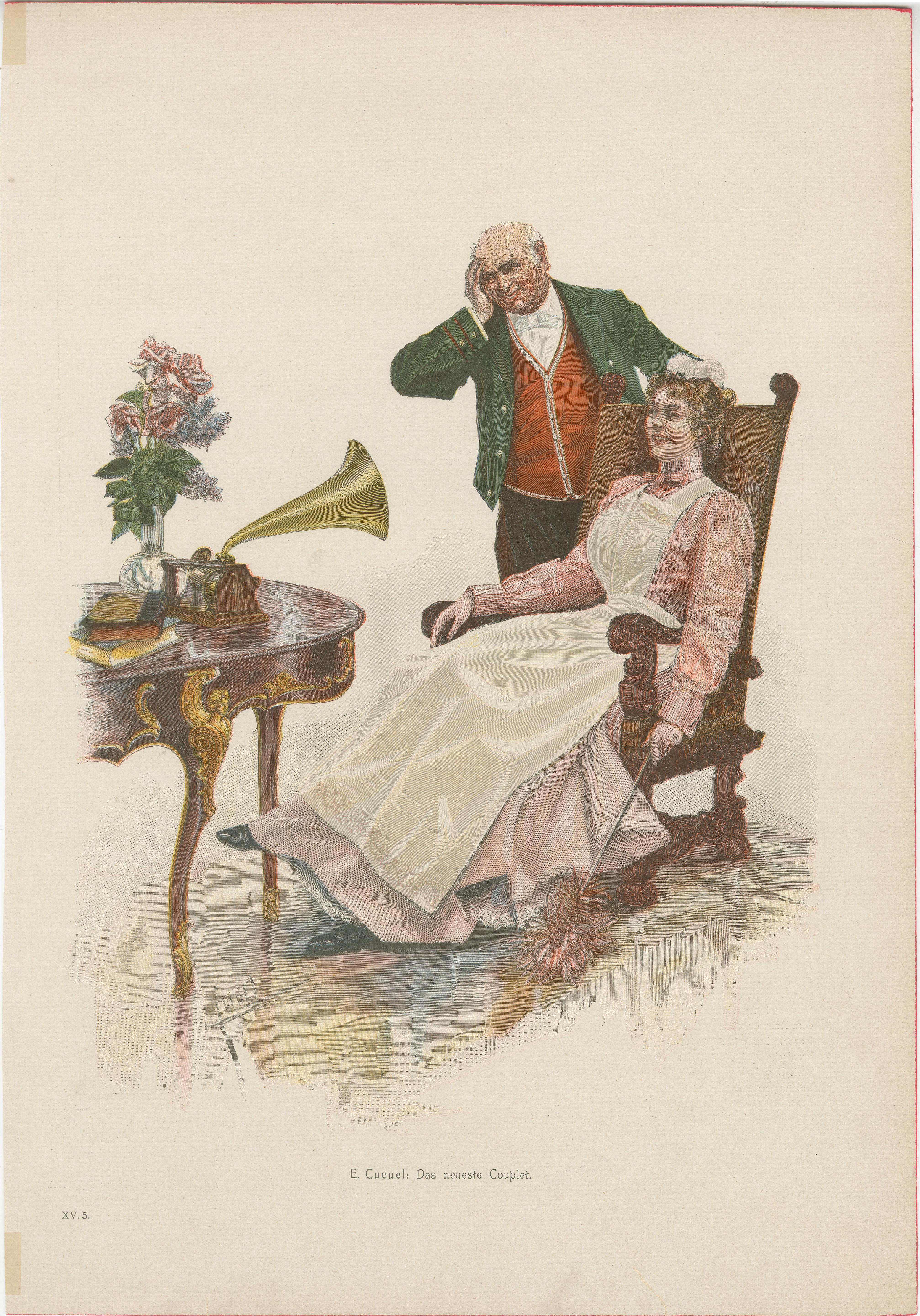 Vintage Grammophon und Hörer - 