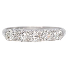 Vintage Granat Bros Platinum 0.50 TCW Diamond Band Ring
