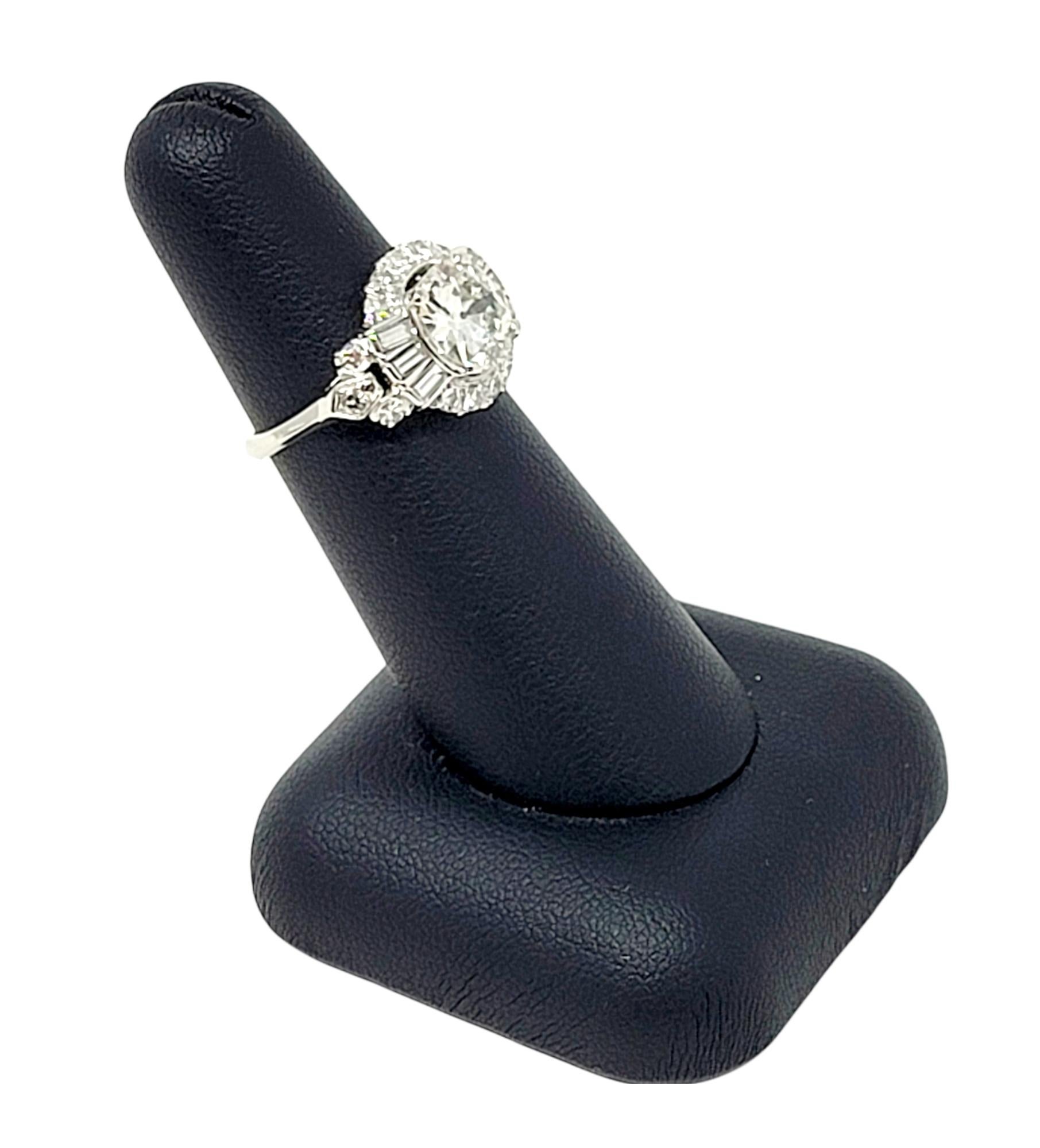 Vintage Granat Brothers Old European Cut Diamond and Platinum Engagement Ring For Sale 3