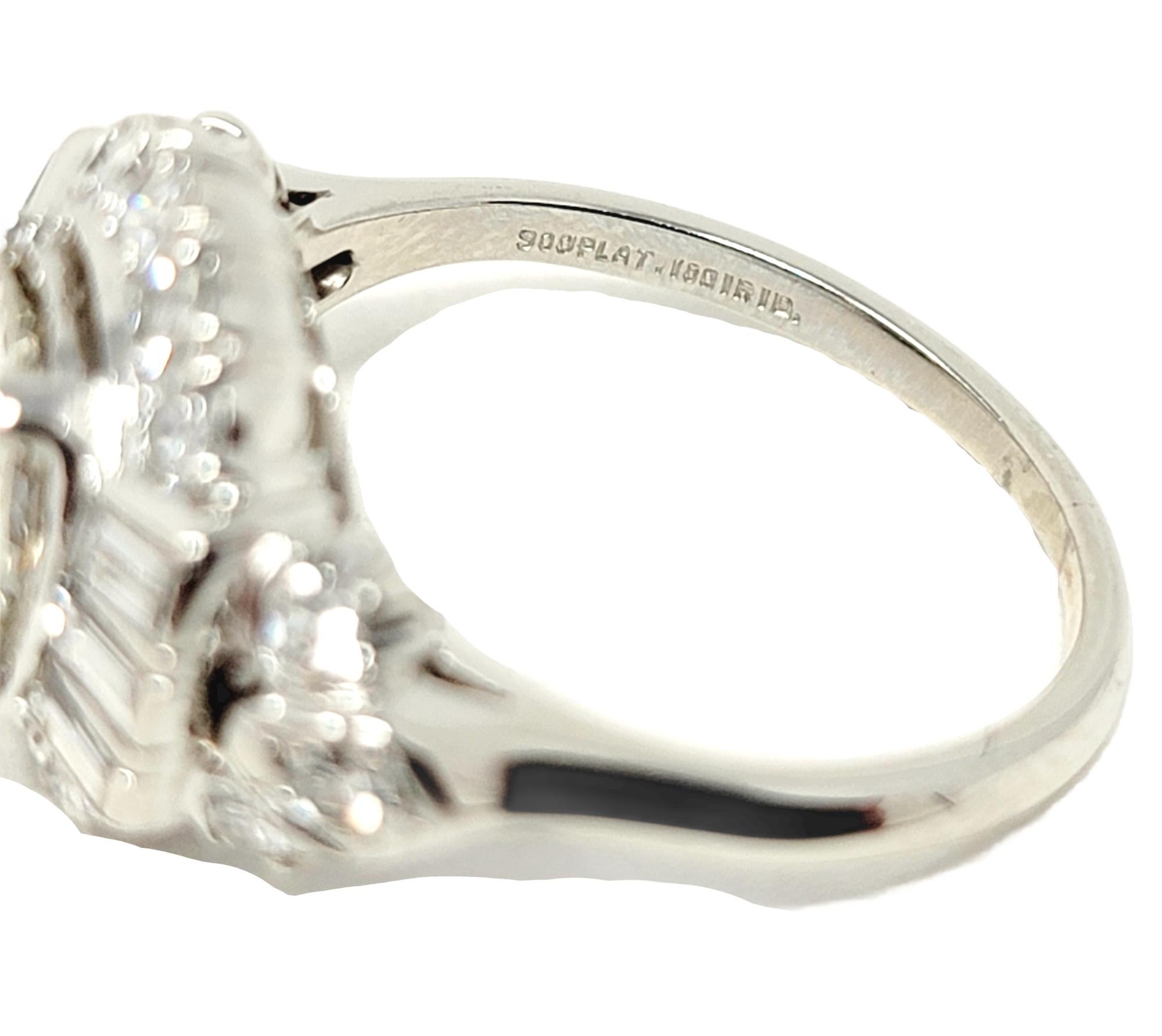 Women's Vintage Granat Brothers Old European Cut Diamond and Platinum Engagement Ring For Sale