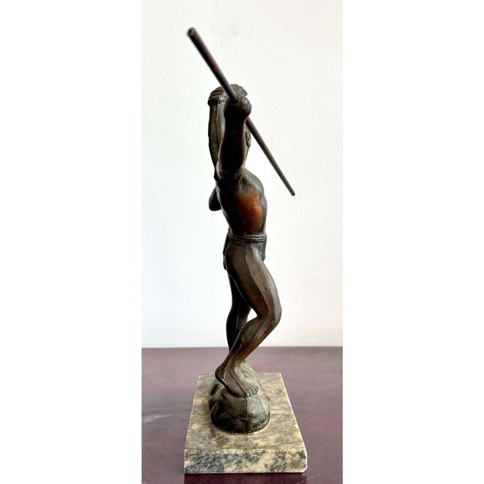 Greco classico Statua di bronzo del gladiatore del Grand Tour d'epoca in vendita