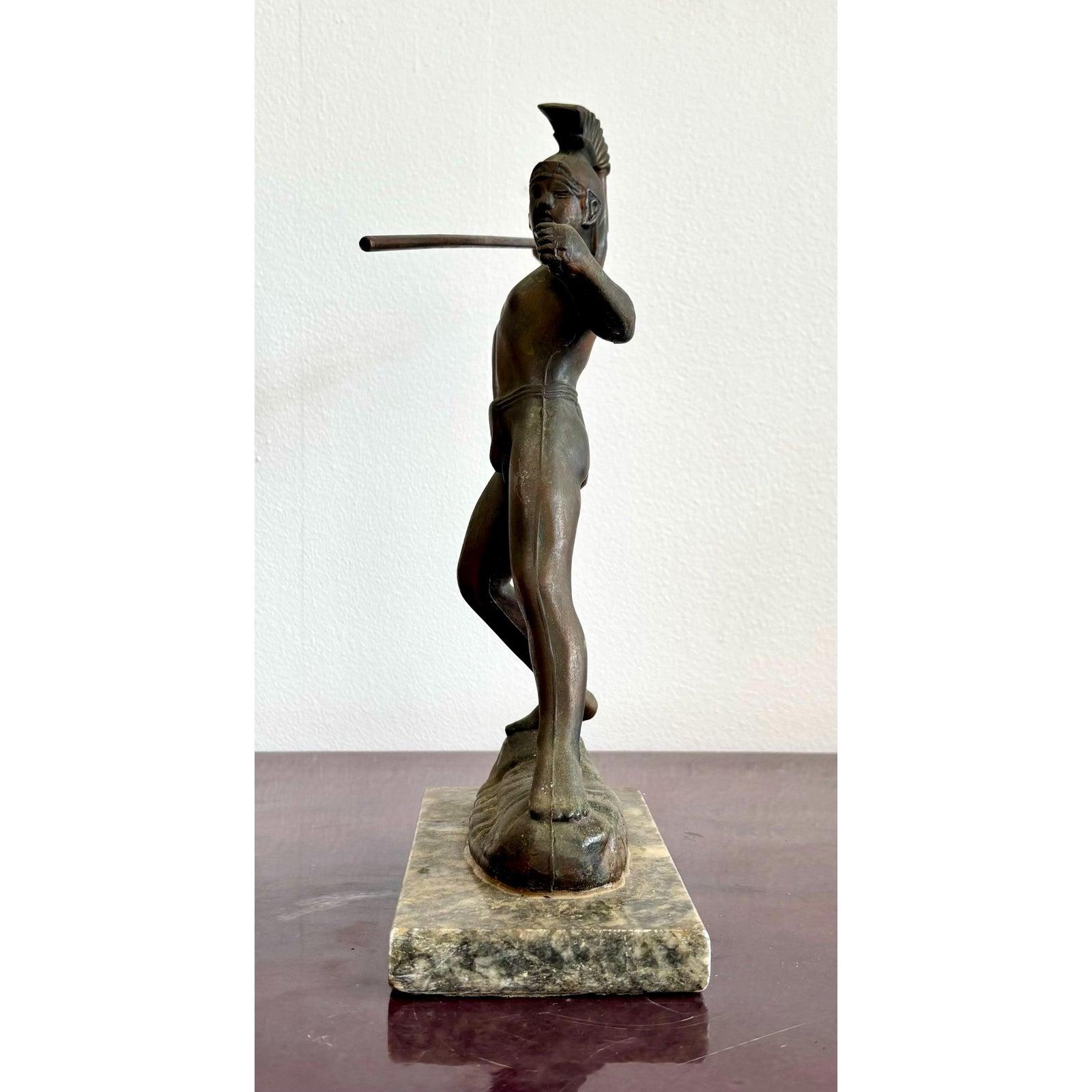Statua di bronzo del gladiatore del Grand Tour d'epoca in vendita 1