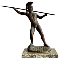 Vintage Grand Tour Bronze Gladiator Statue