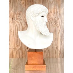 Vintage Grand Tour Plaster Emperor Bust
